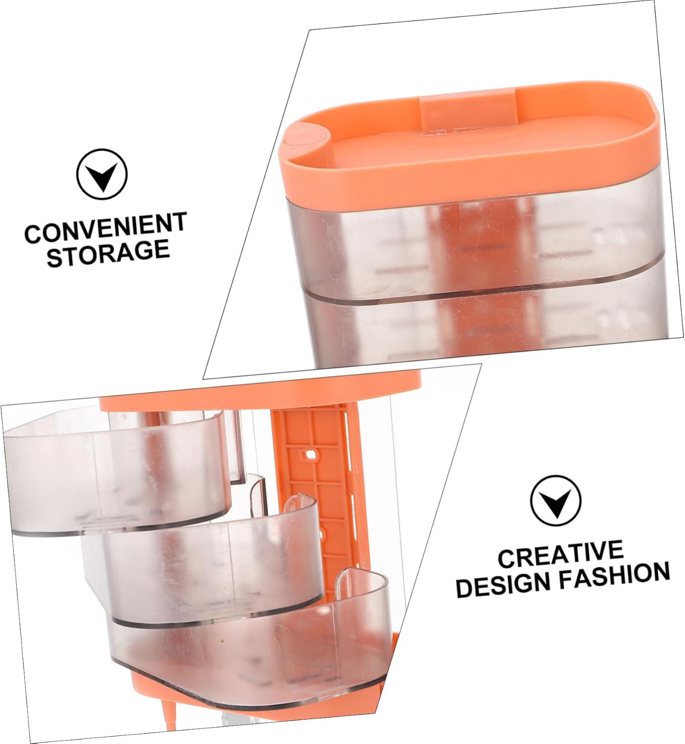 Ciieeo Wall Mounted Rotating Soap Dish for Bathroom Drainage Storage