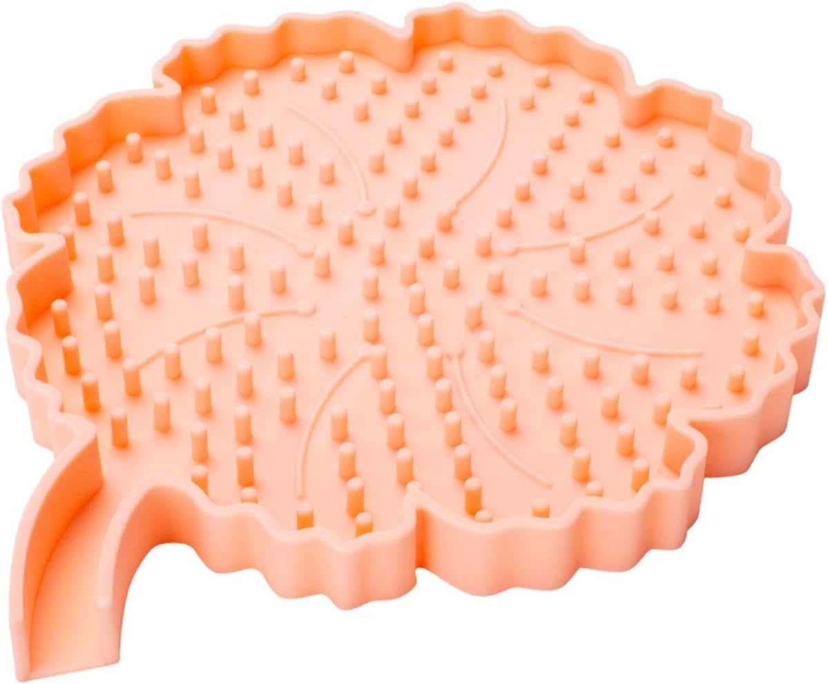 DimyFew Silicone Soap Dish with Floral Design Pink