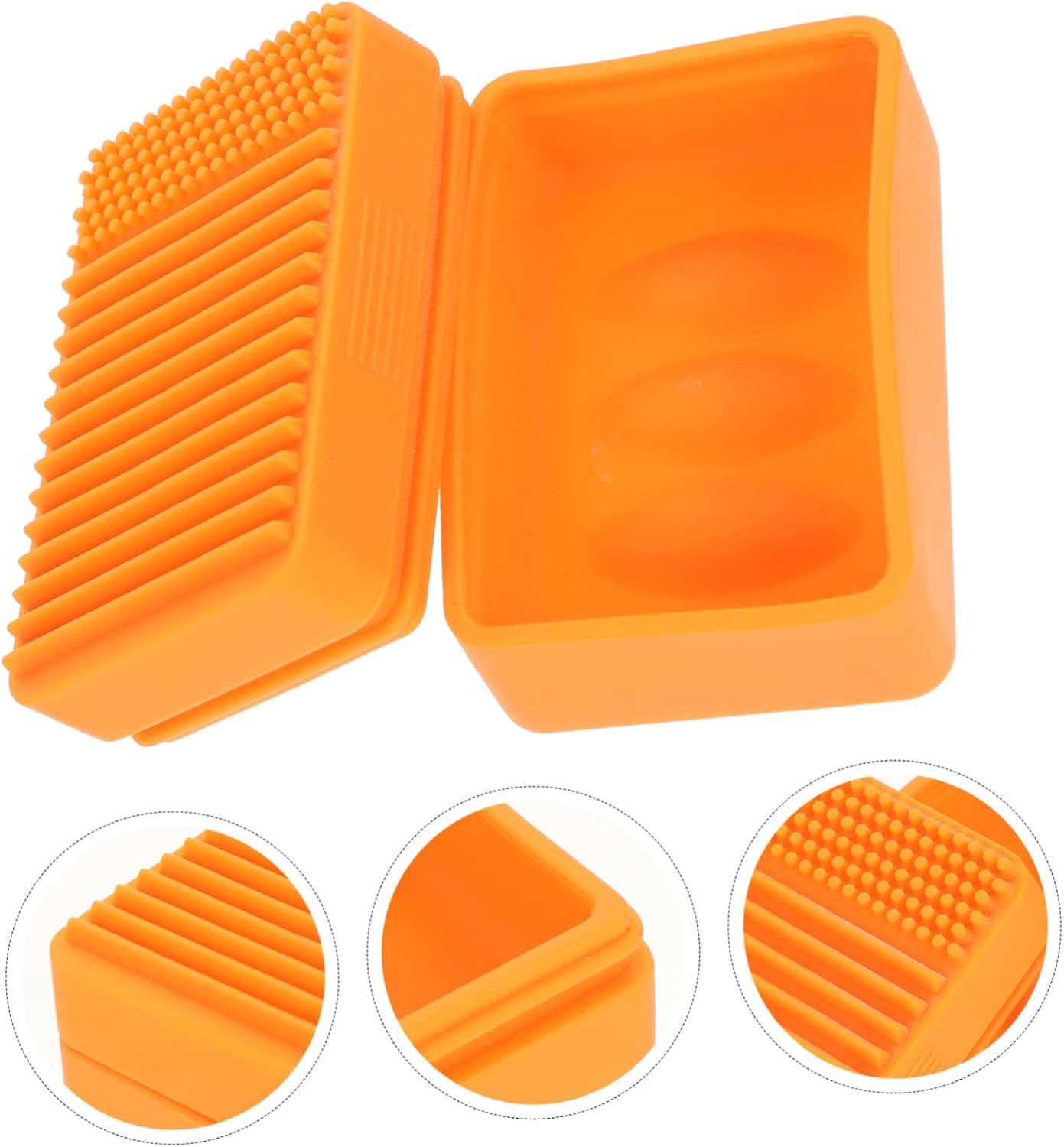 PRETYZOOM Portable Silicone Soap Dish for Travel and Bathroom Use