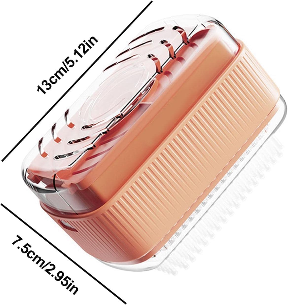 Hailana Soap Box with Rollers - Self Draining Bath Holder Orange