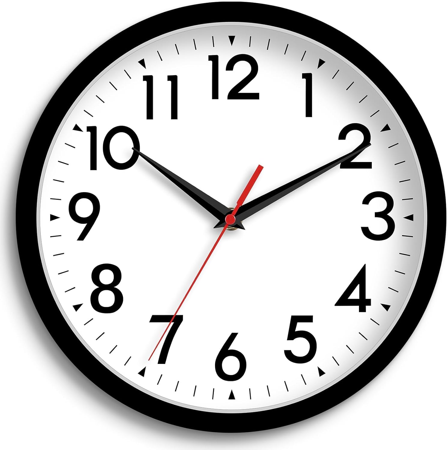 DAXSMY 8 Inch Silent Analog Wall Clock