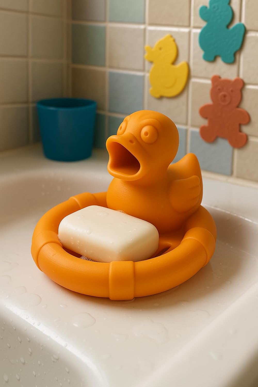 SOS Soap Dish with Life Preserver Design