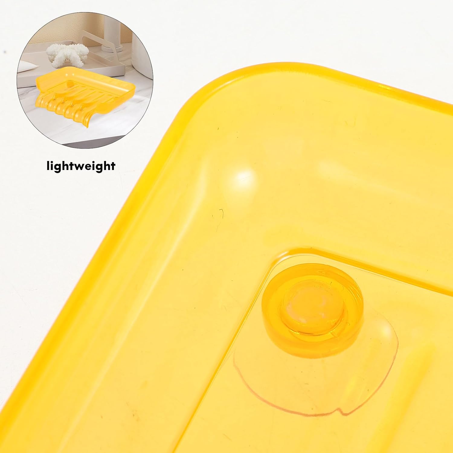 Zerodeko Drainage Soap Dish with Suction Cup 1