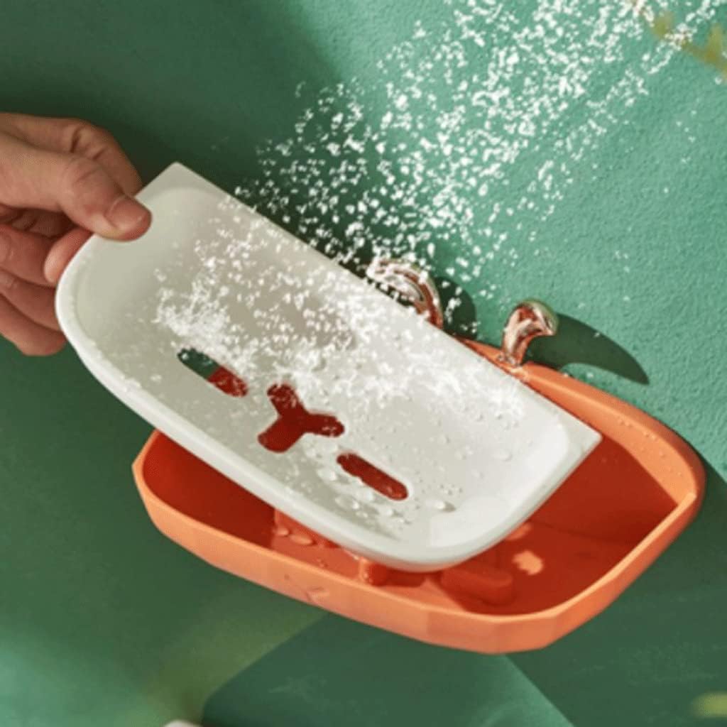 Surek Dual-Use Wall-Mounted Soap Dish with Drainage