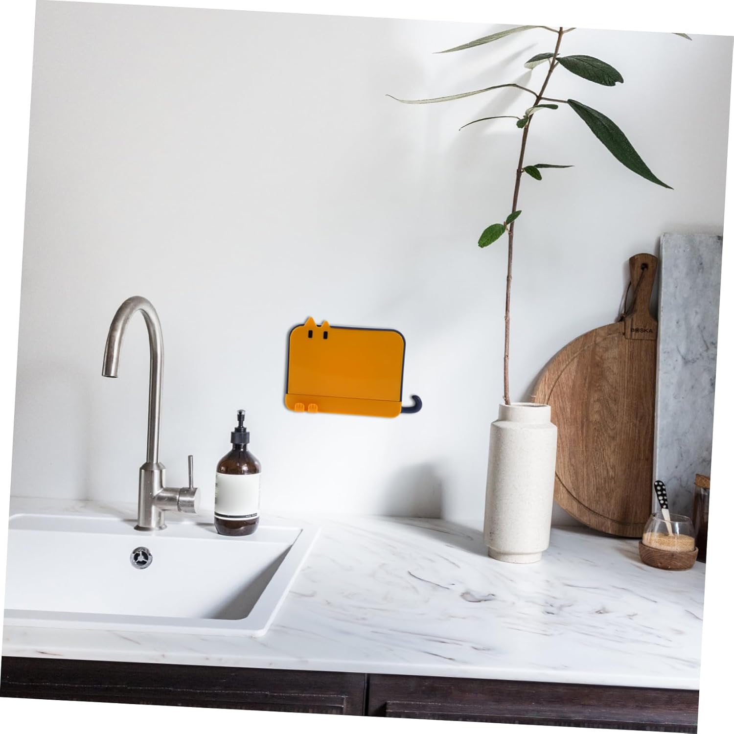 TOPPERFUN Wall-Mounted Soap Holder with Hook and Lid