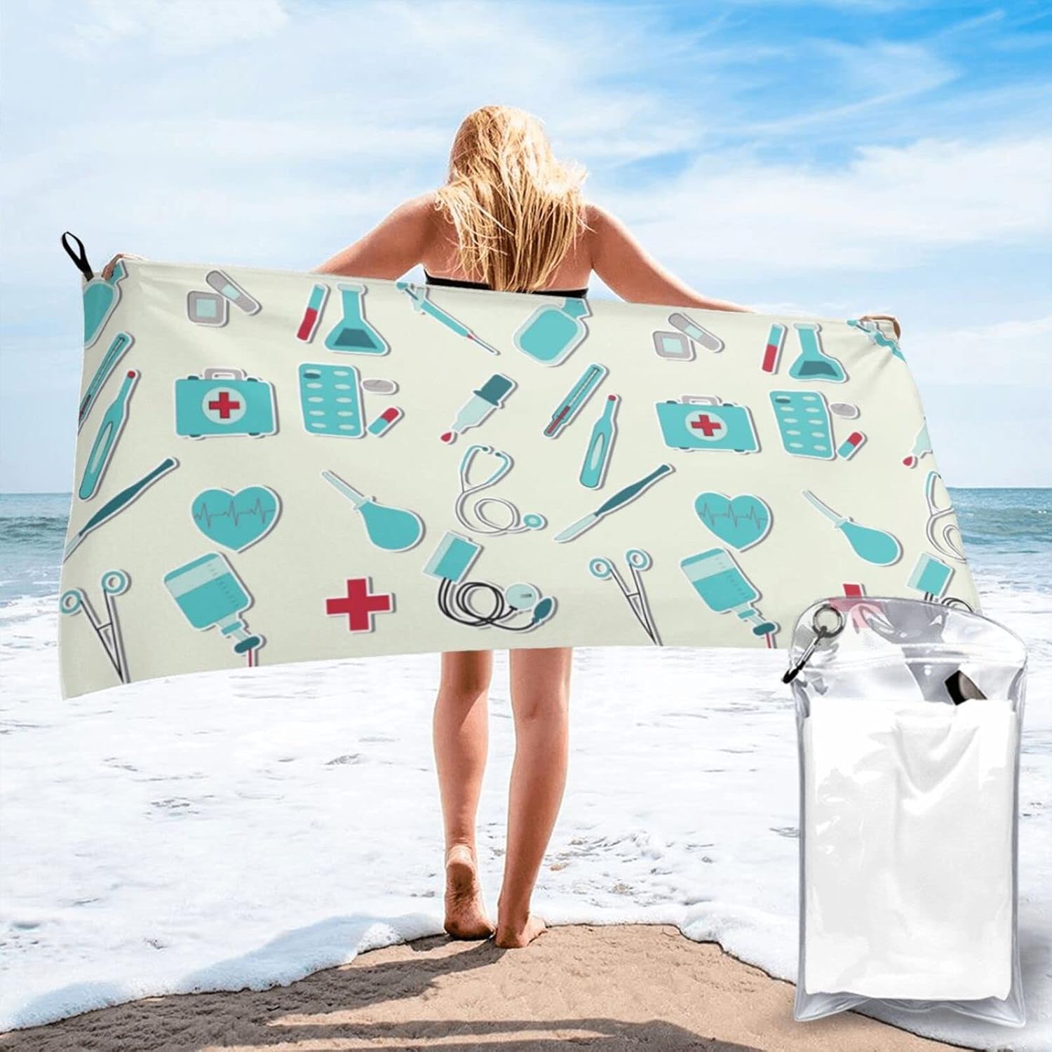 Generic Microfiber Oversized Beach Towel - 315x63 Inch