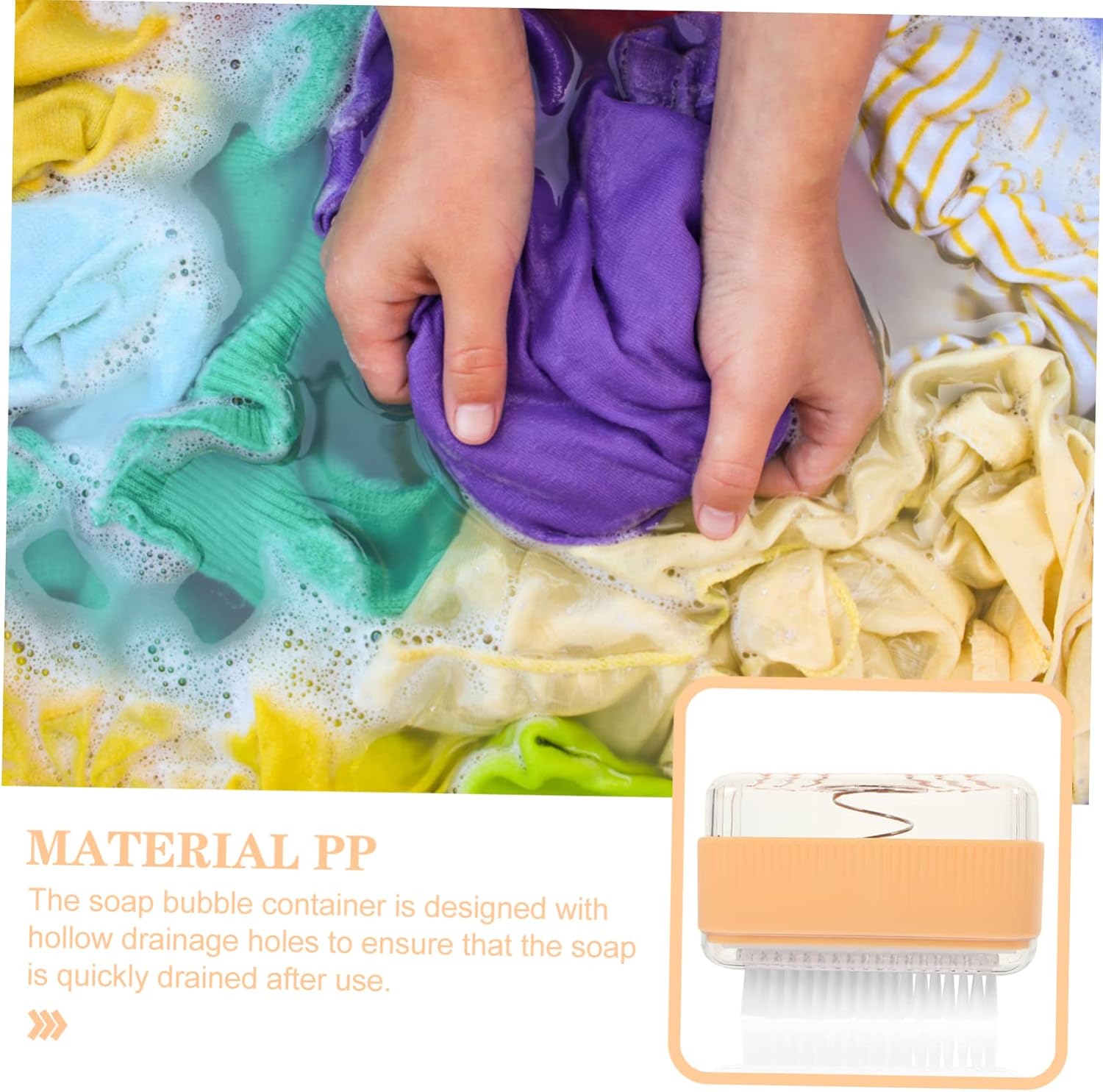 Multi Functional Box with Roller Brush for Soap and Laundry