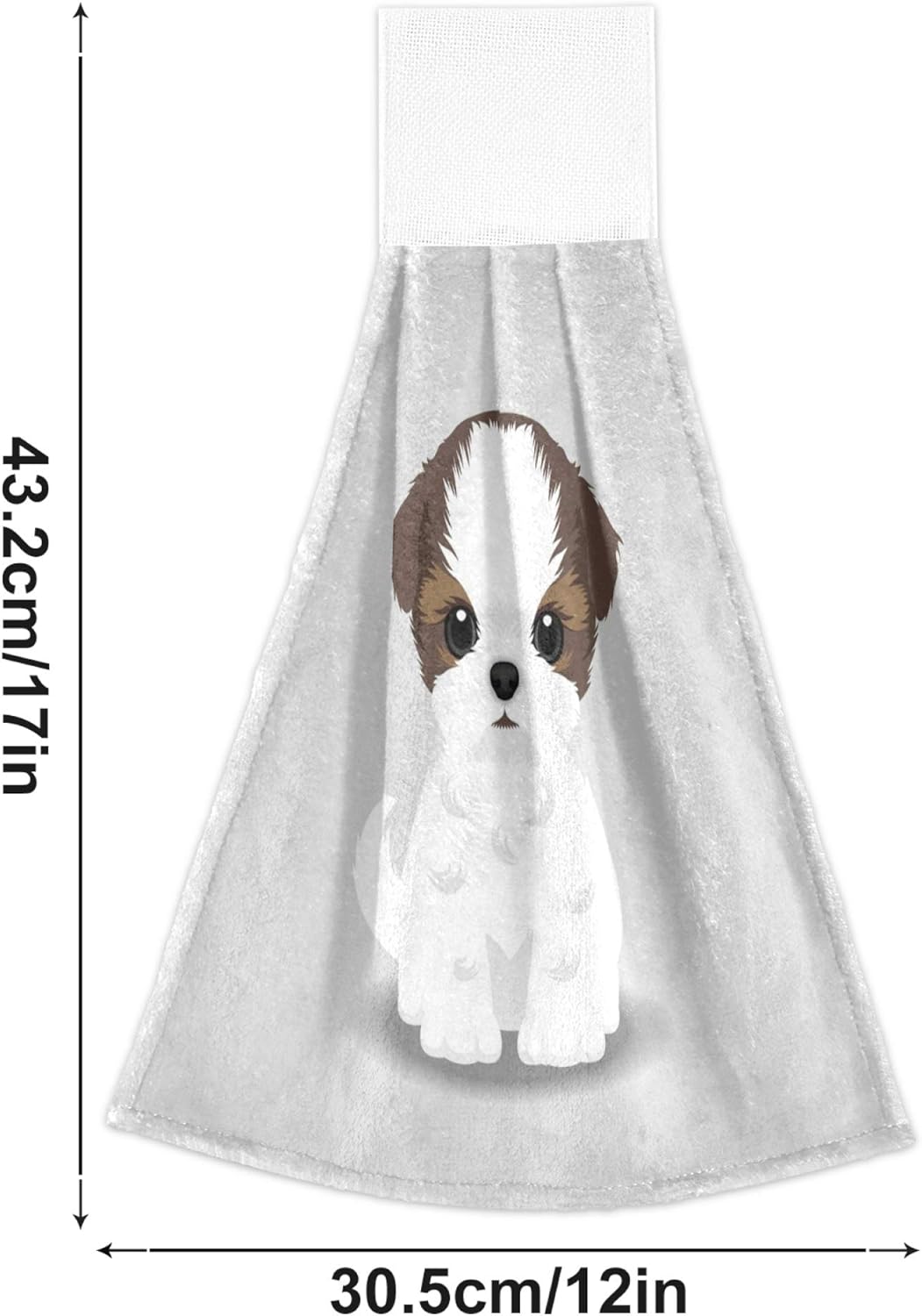 Aslsiy Shih Tzu Hanging Towel Set of 2