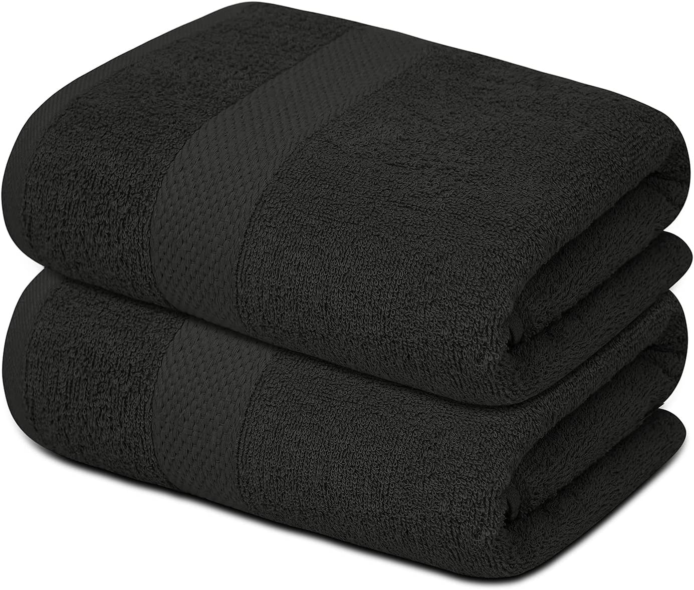 SOFTEX Linen Charcoal Grey 35x70 Bath Towel Set of 2
