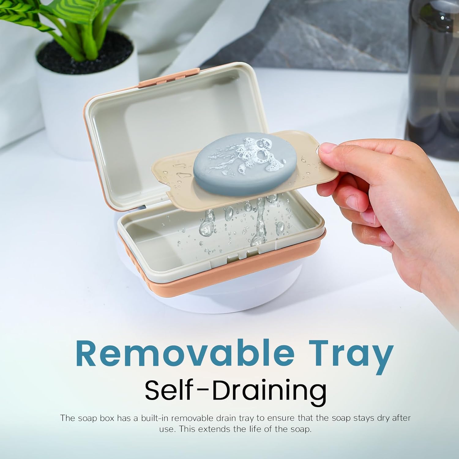 ASTIMESA 3 Pack Travel Soap Holder Box with Lid