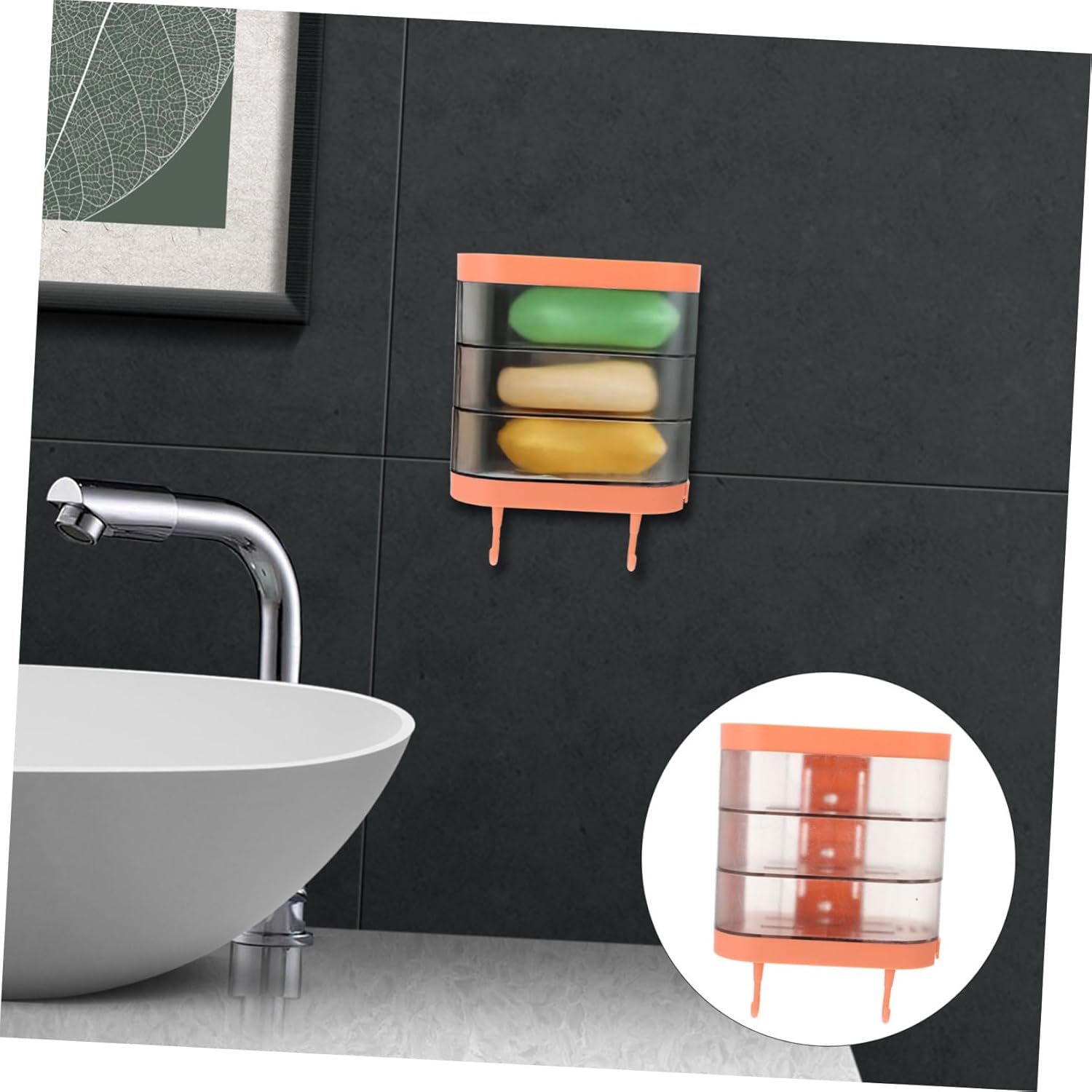 Holibanna Rotating Soap Holder for Bathroom