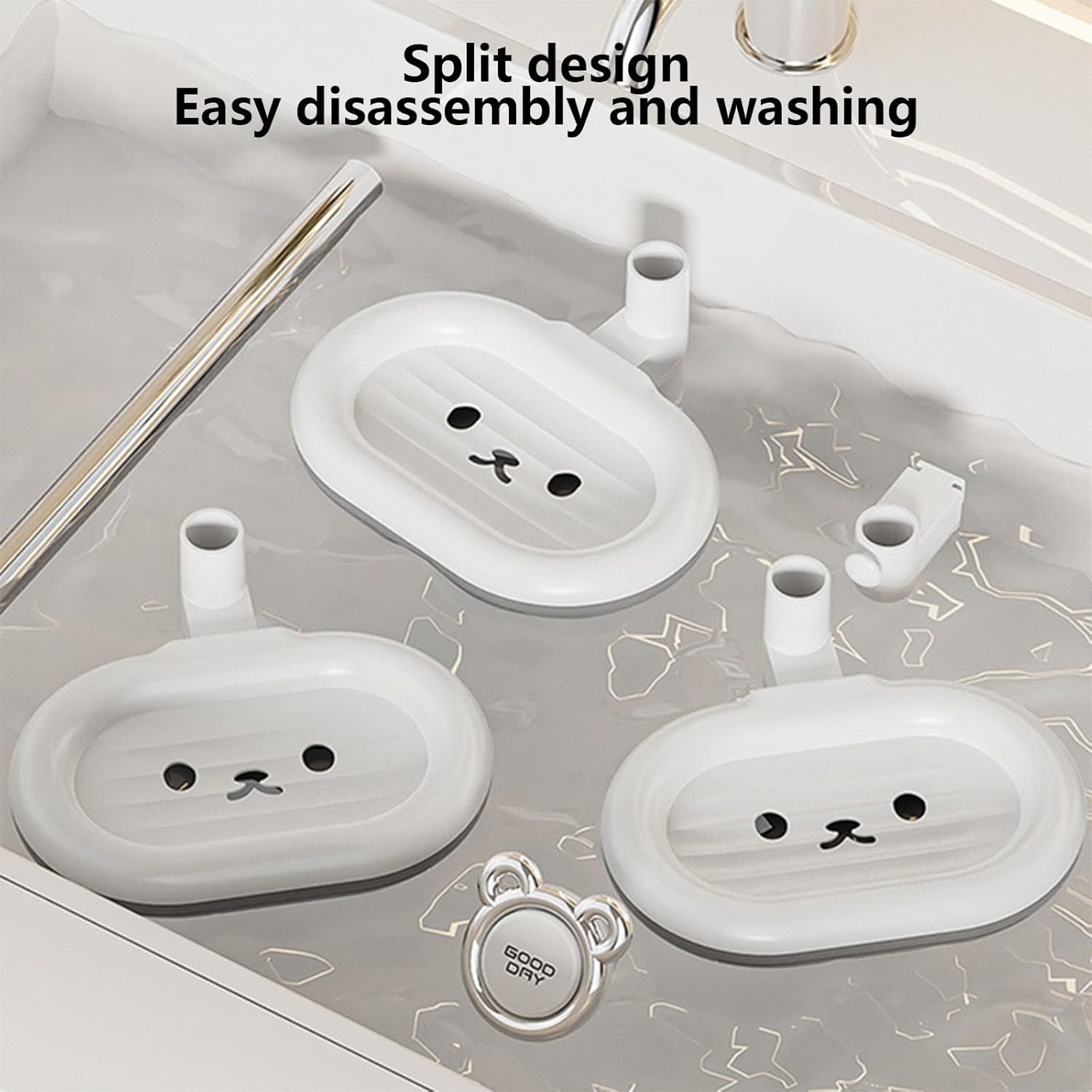 3 Tier Rotating Bar Soap Holder for Shower