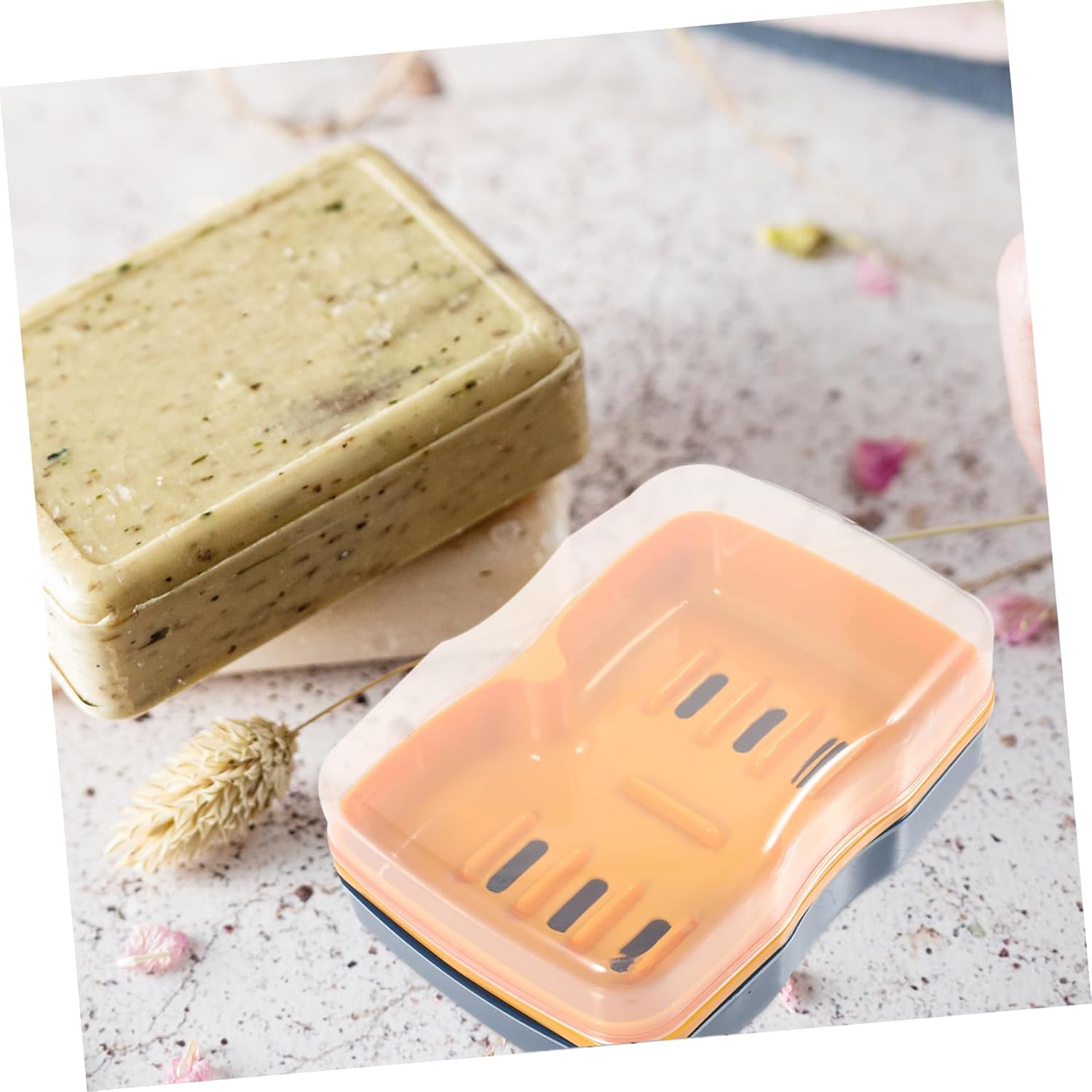 GLEAVI Portable Soap Holder for Travel and Bathroom Use
