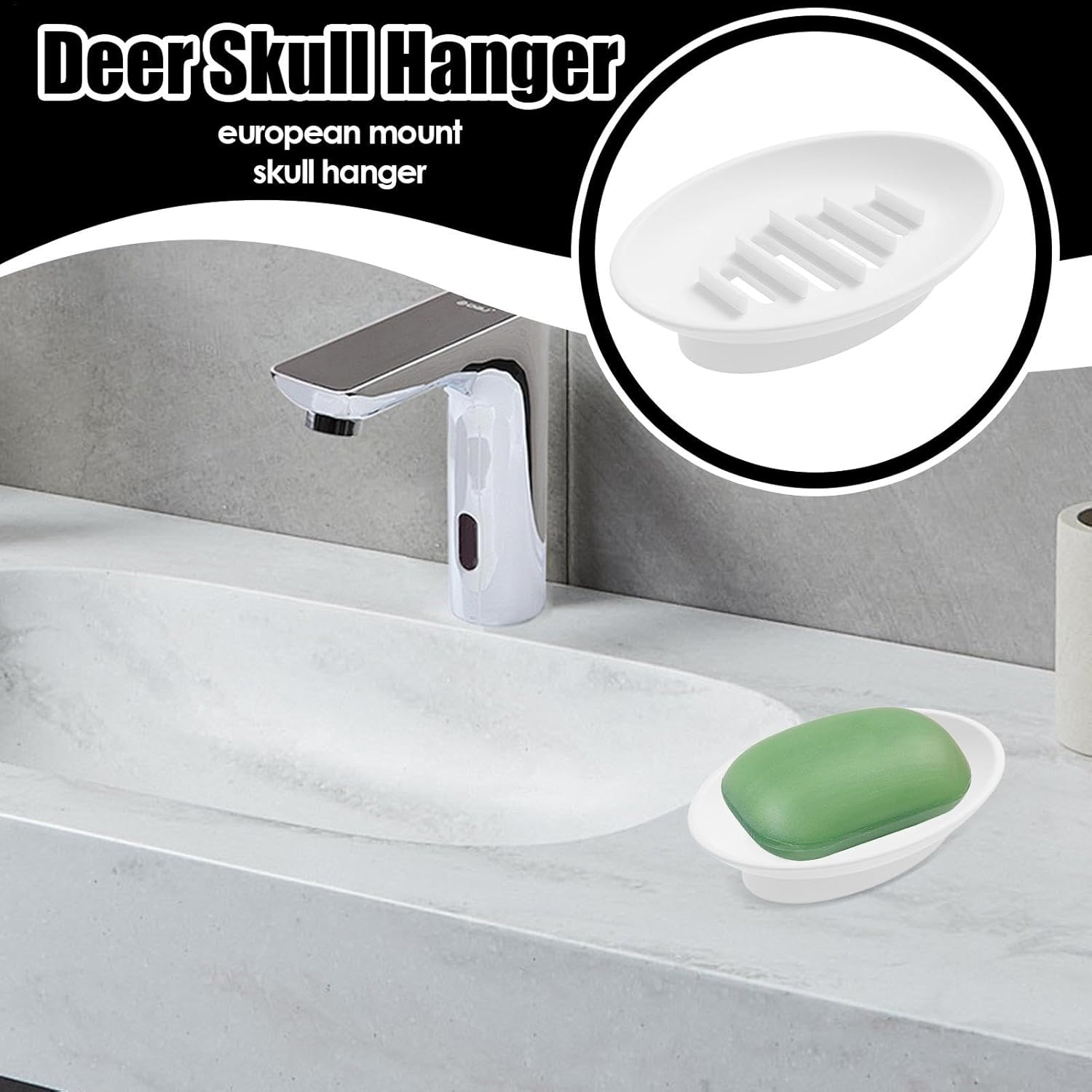 Eco-Friendly Silicone Soap Dish - Compact Drainable Holder