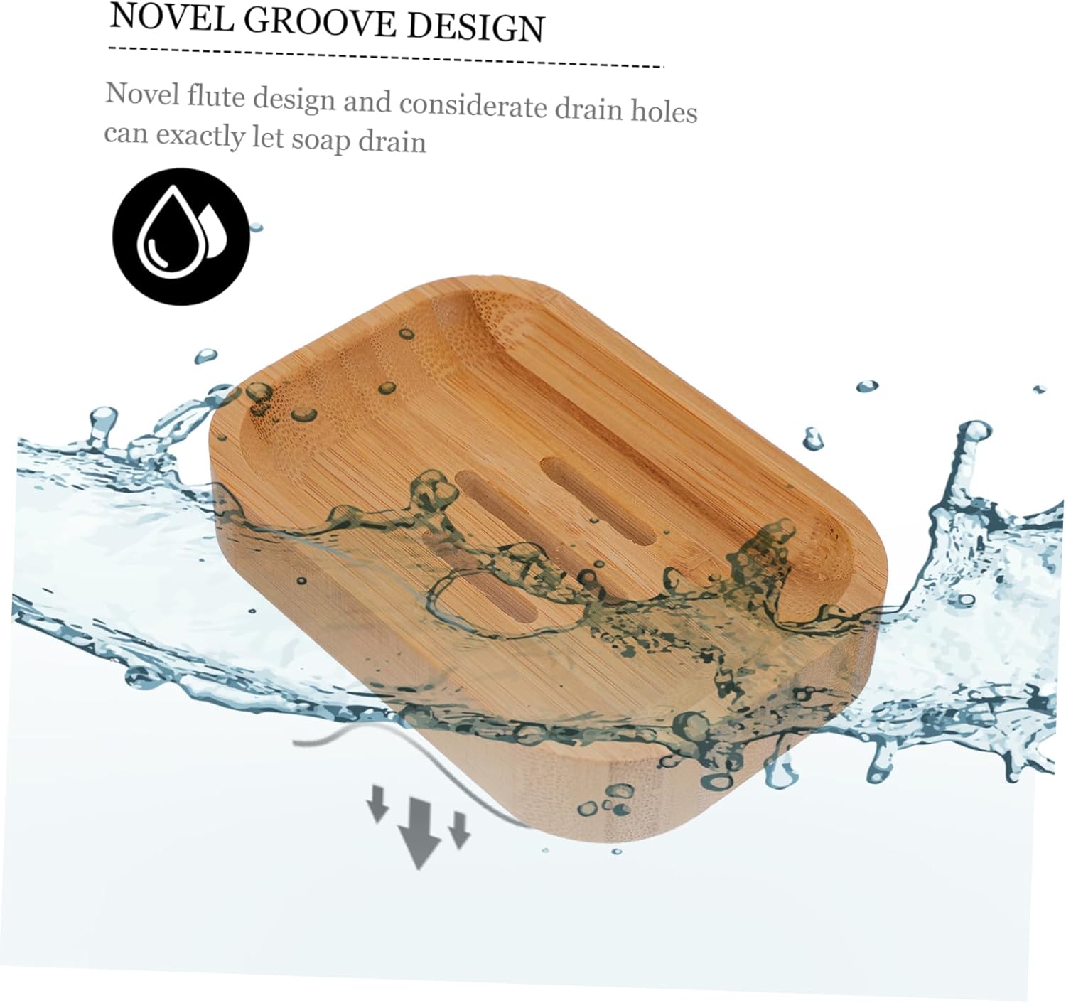 FOYTOKI 1Pc Soap Holder Tray Draining Dish for Bathroom