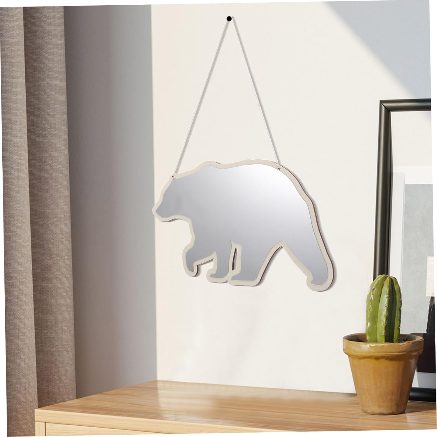 VINTORKY Cute Bear Makeup Mirror for Kids Room
