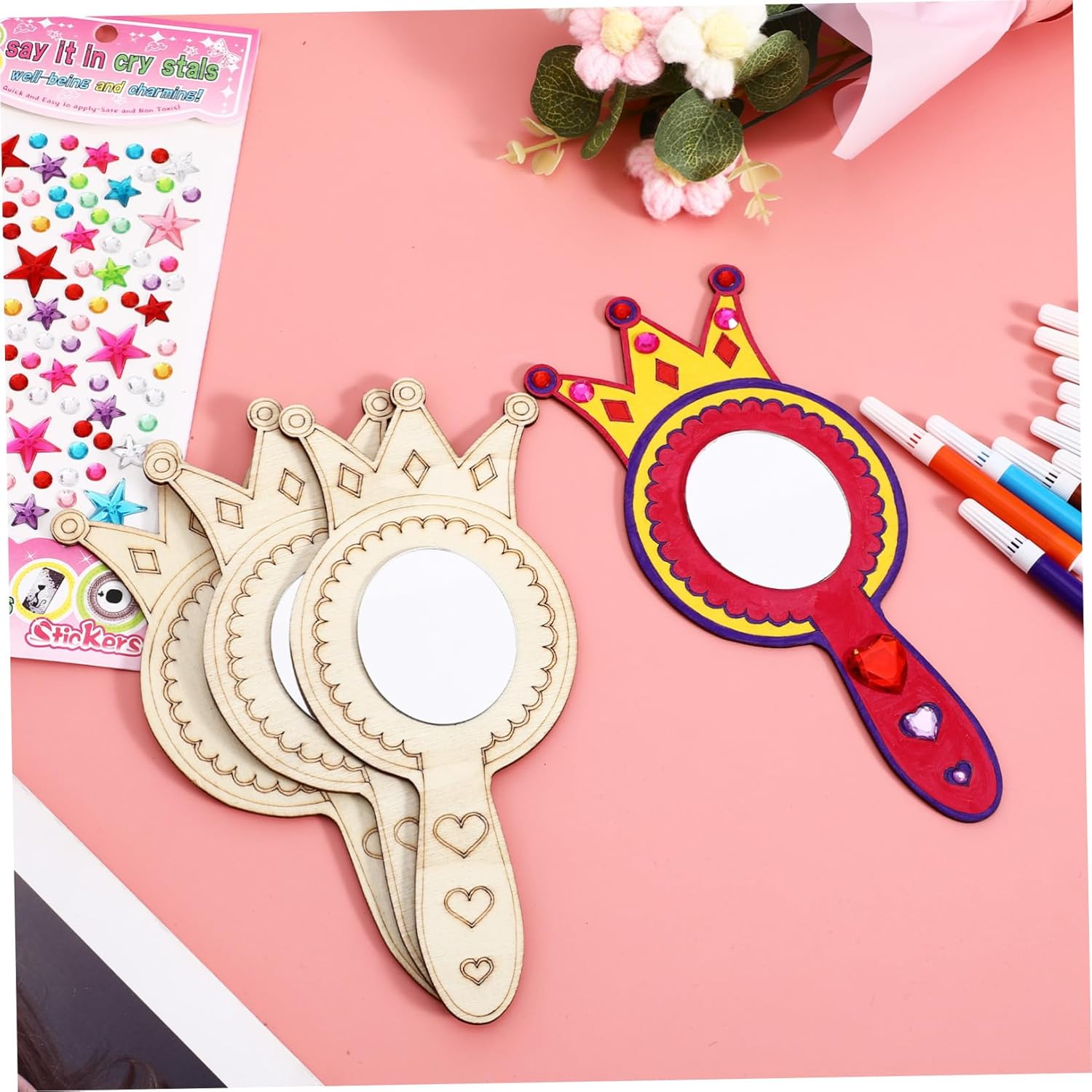 VOSAREA DIY Mirror Kit for Boys and Girls