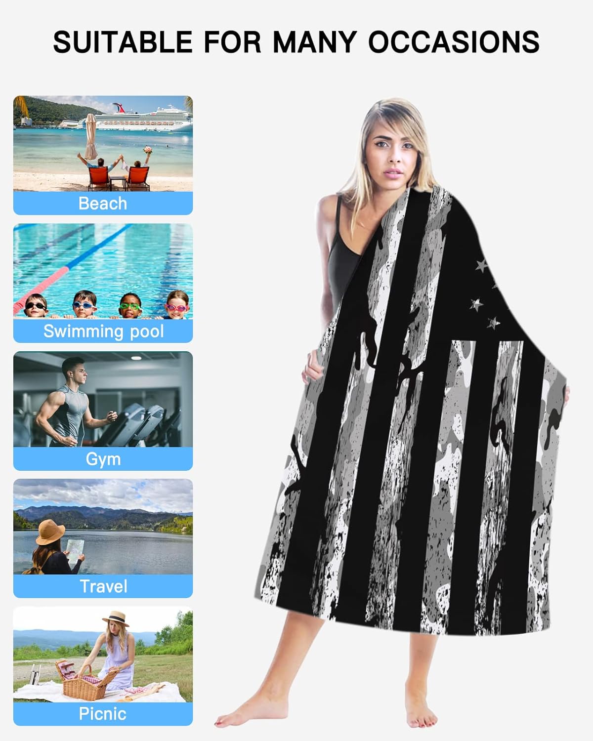 Chees D Zone Independence Day Beach Towel