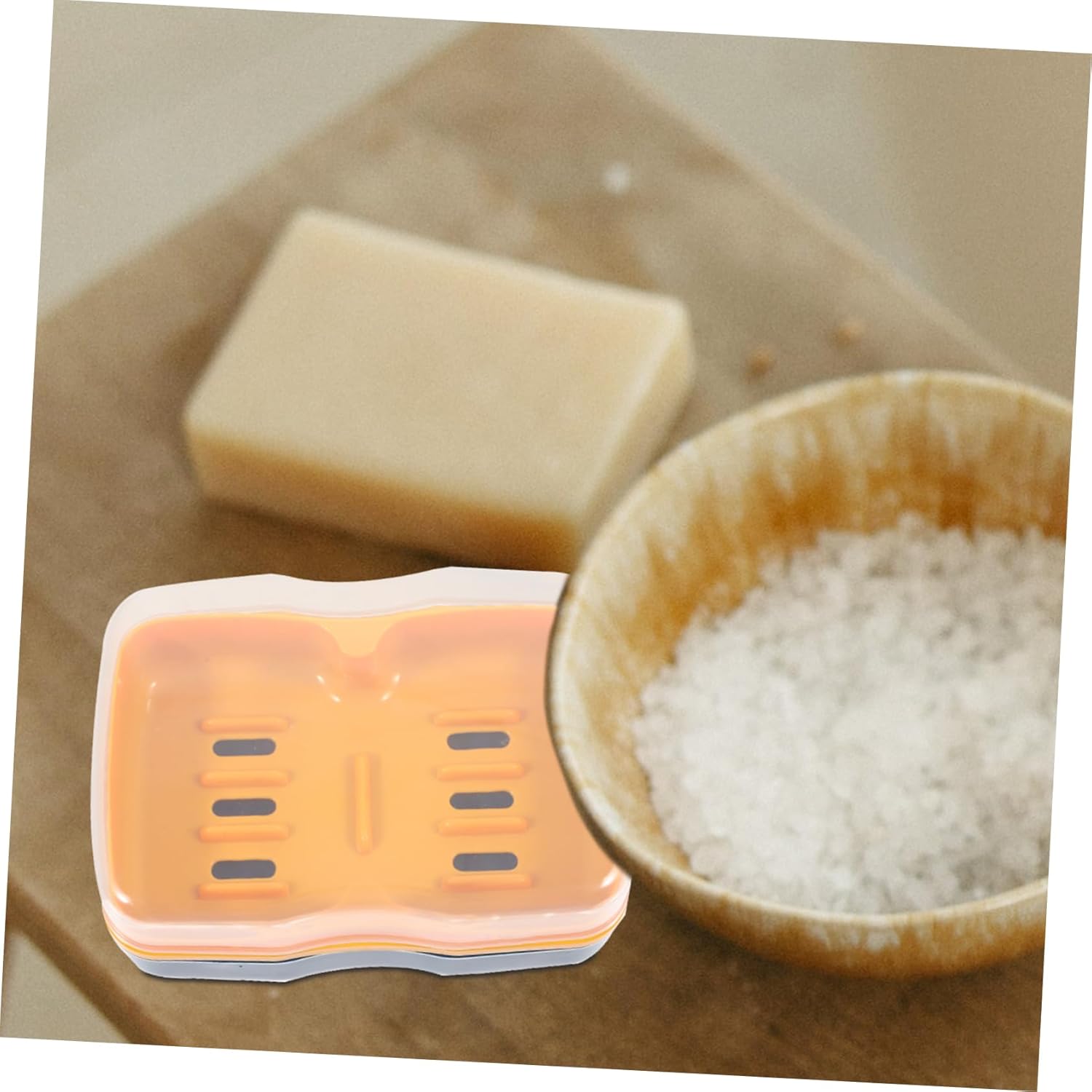 GLEAVI Portable Soap Holder for Travel and Bathroom Use