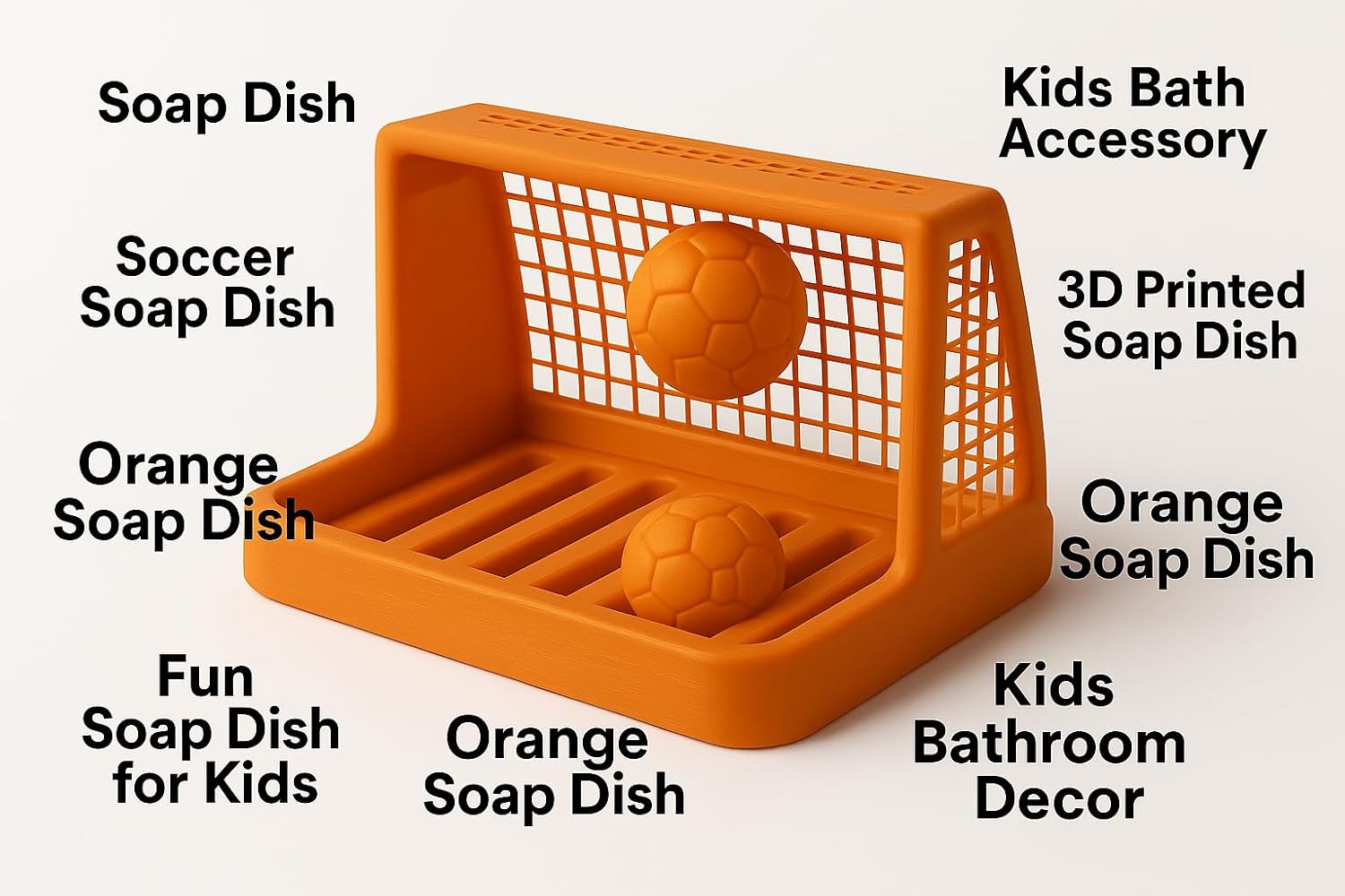 Goal Getter Soap Dish with Soccer Ball Design