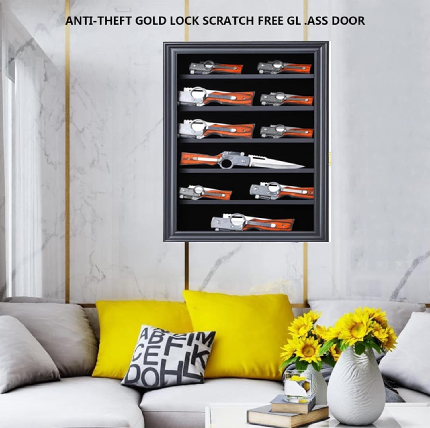 JIANGPAI Military Knife Shadow Box with UV Protection 1
