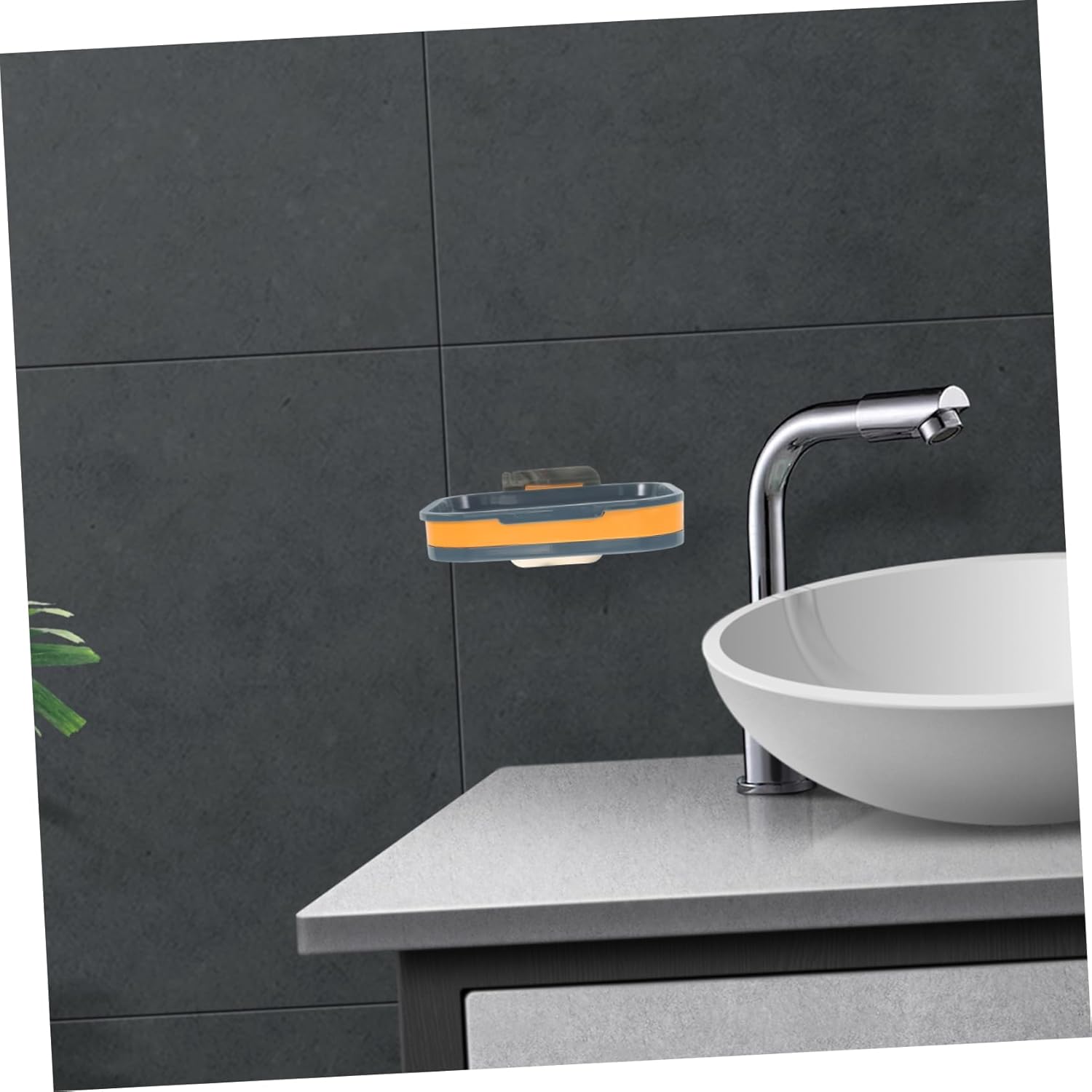 2Pcs Suction Cup Soap Dish for Bathroom Kitchen