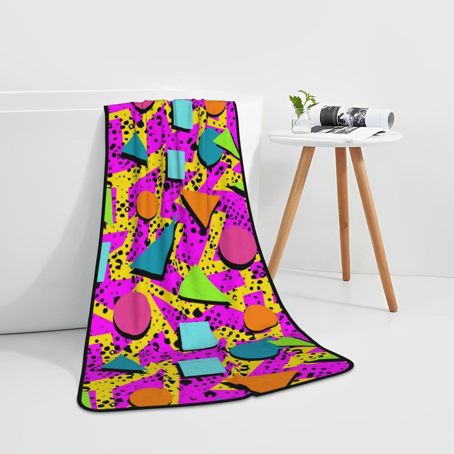 Personalized 80s Vintage Beach Towel 27x55