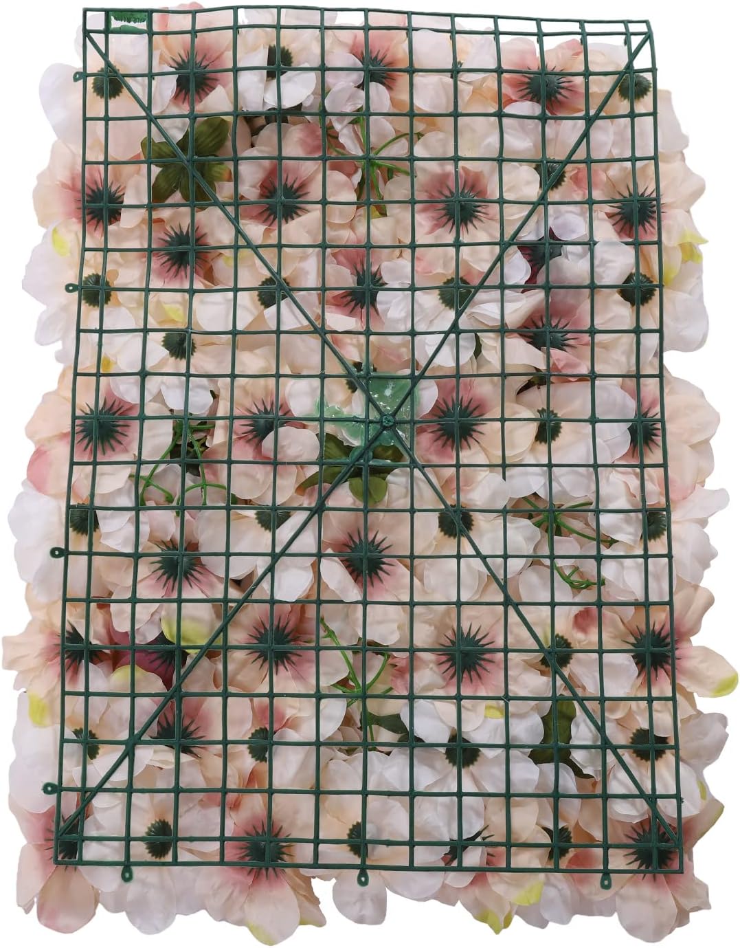 WYZFDC 6 Pcs Light Yellow Artificial Flower Wall Panel