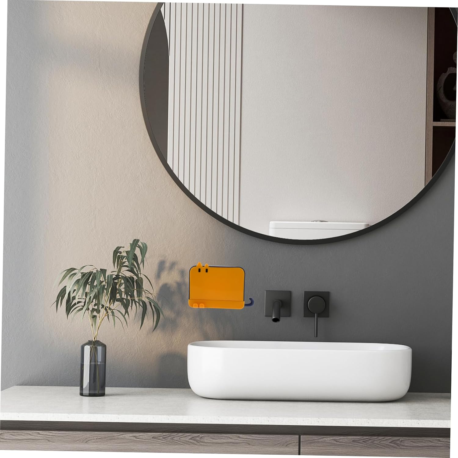 HAKIDZEL Wall-Mounted Bar Soap Holder with Lid