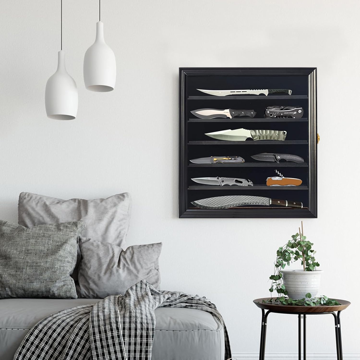 JIANGPAI Military Knife Shadow Box with UV Protection 1
