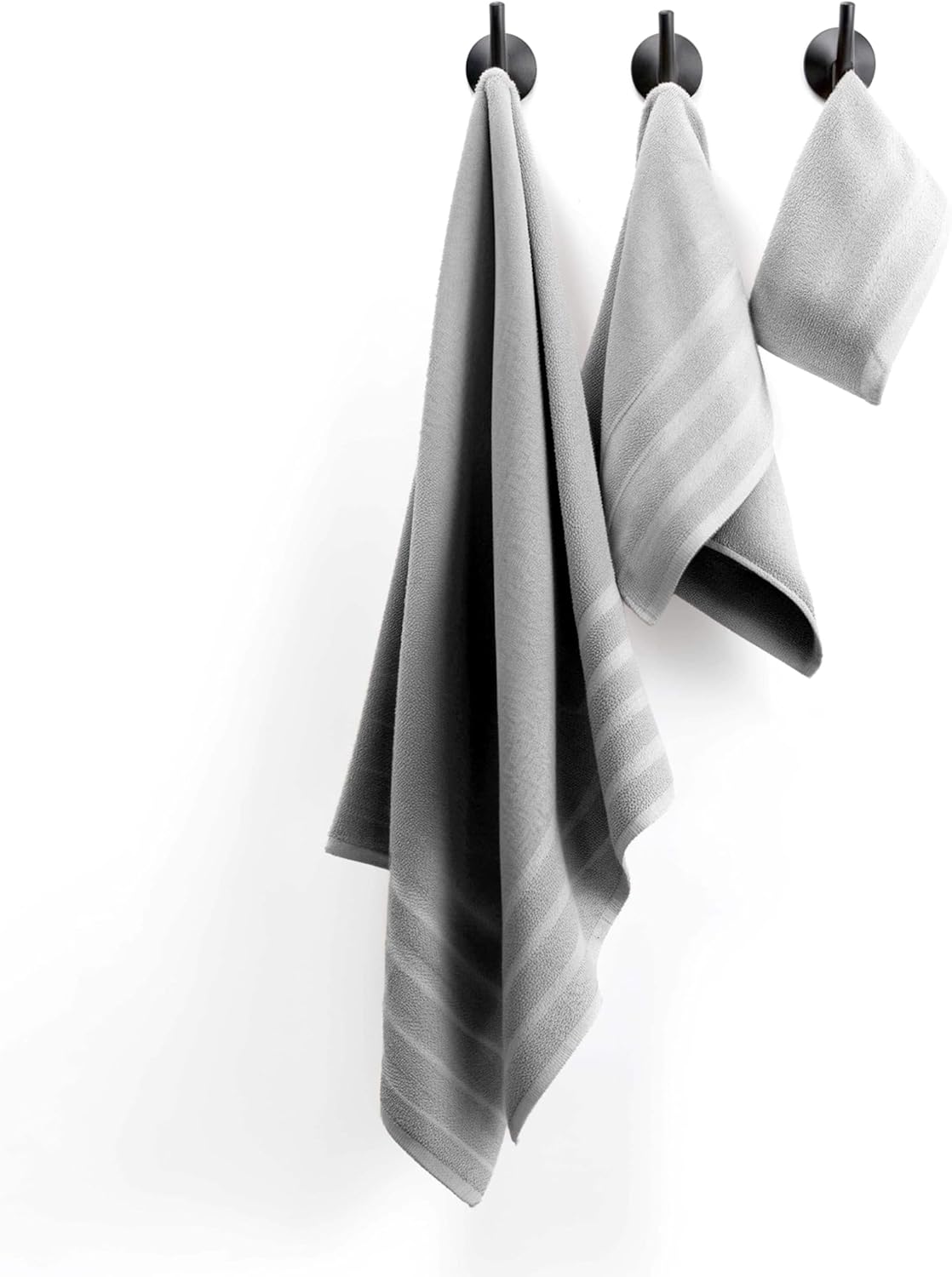 Hearth Harbor 6 Piece Light Gray Bath Towel Set