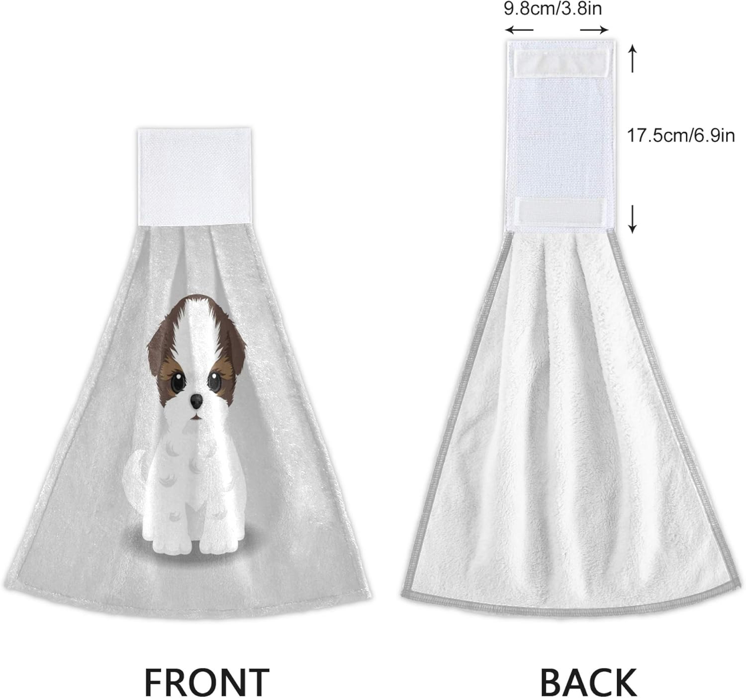 Aslsiy Shih Tzu Hanging Towel Set of 2