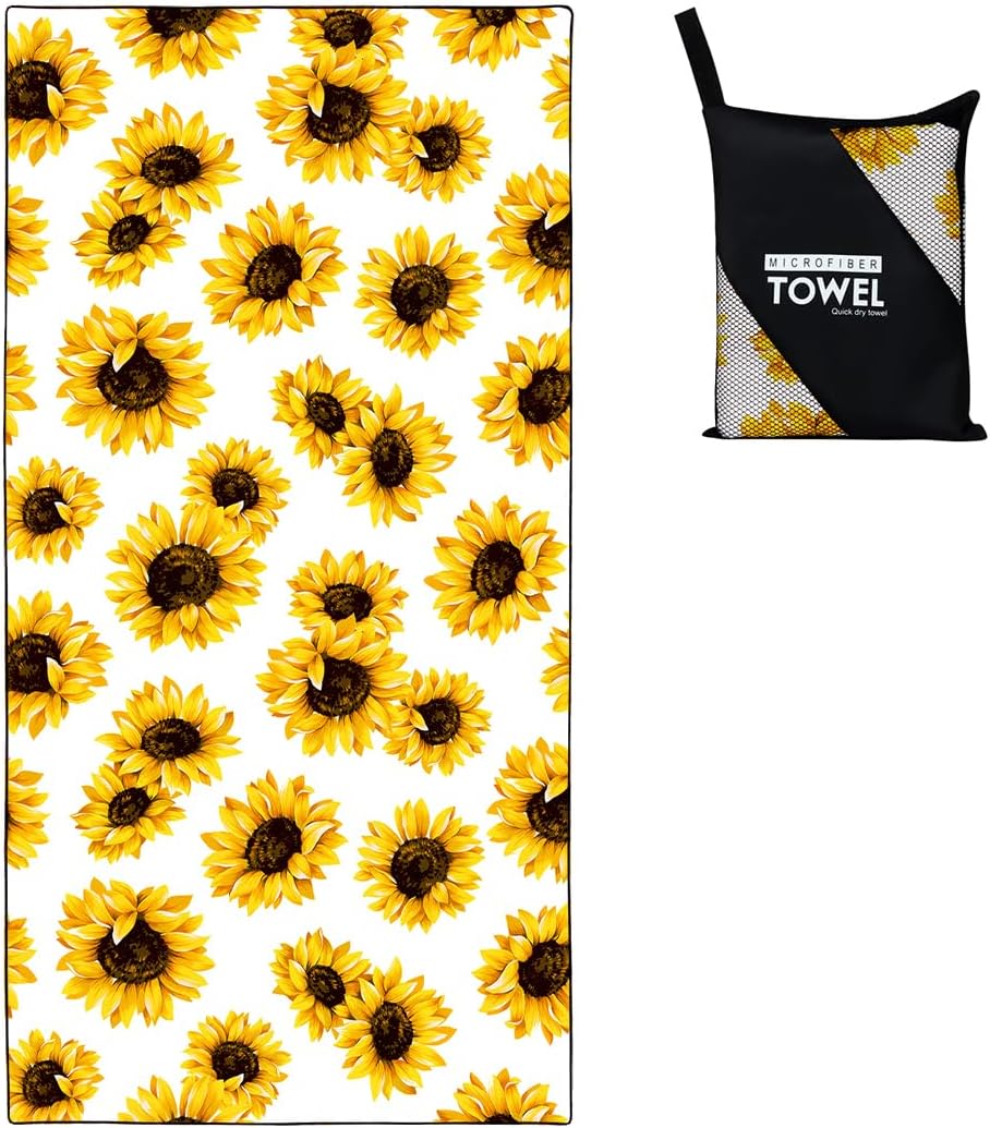 Rstick Sunflower Beach Towel 36x72 Quick Dry Sand-Free 1