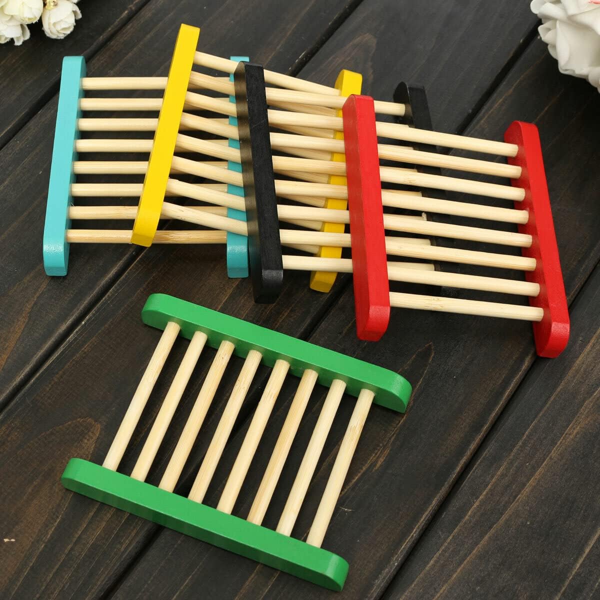 Acofuns Portable Shower Soap Wood Holder