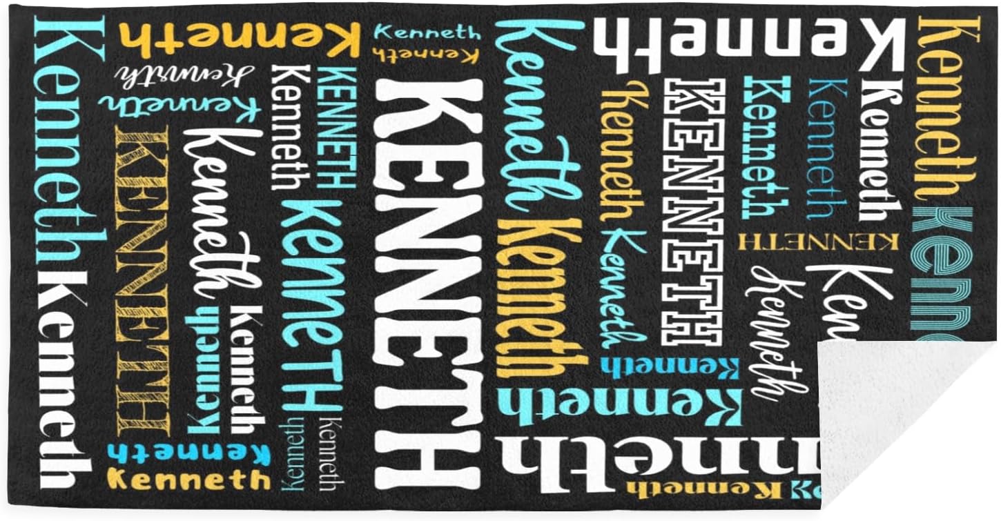 Personalized Beach Towels with Names for Kids and Adults