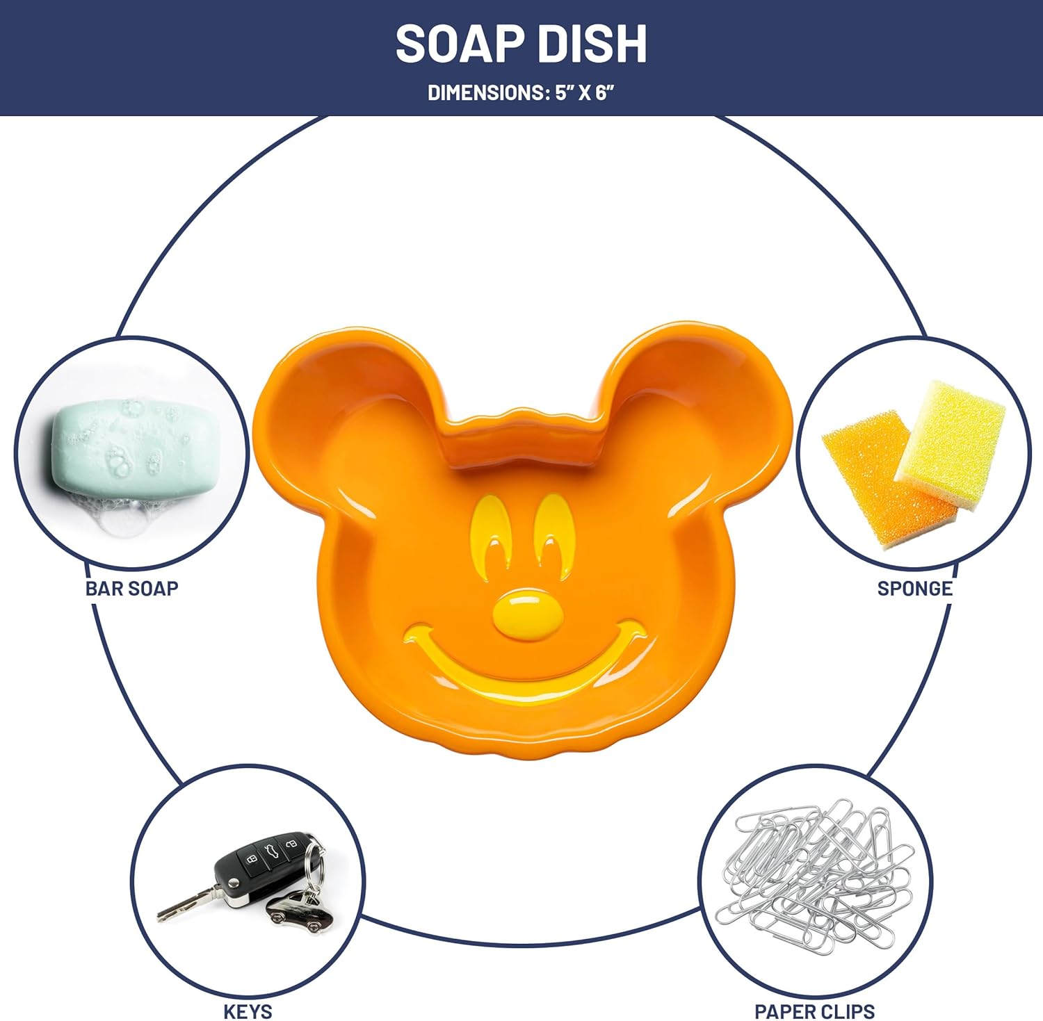Jay Franco Disney Mickey Mouse Pumpkin Soap Dish