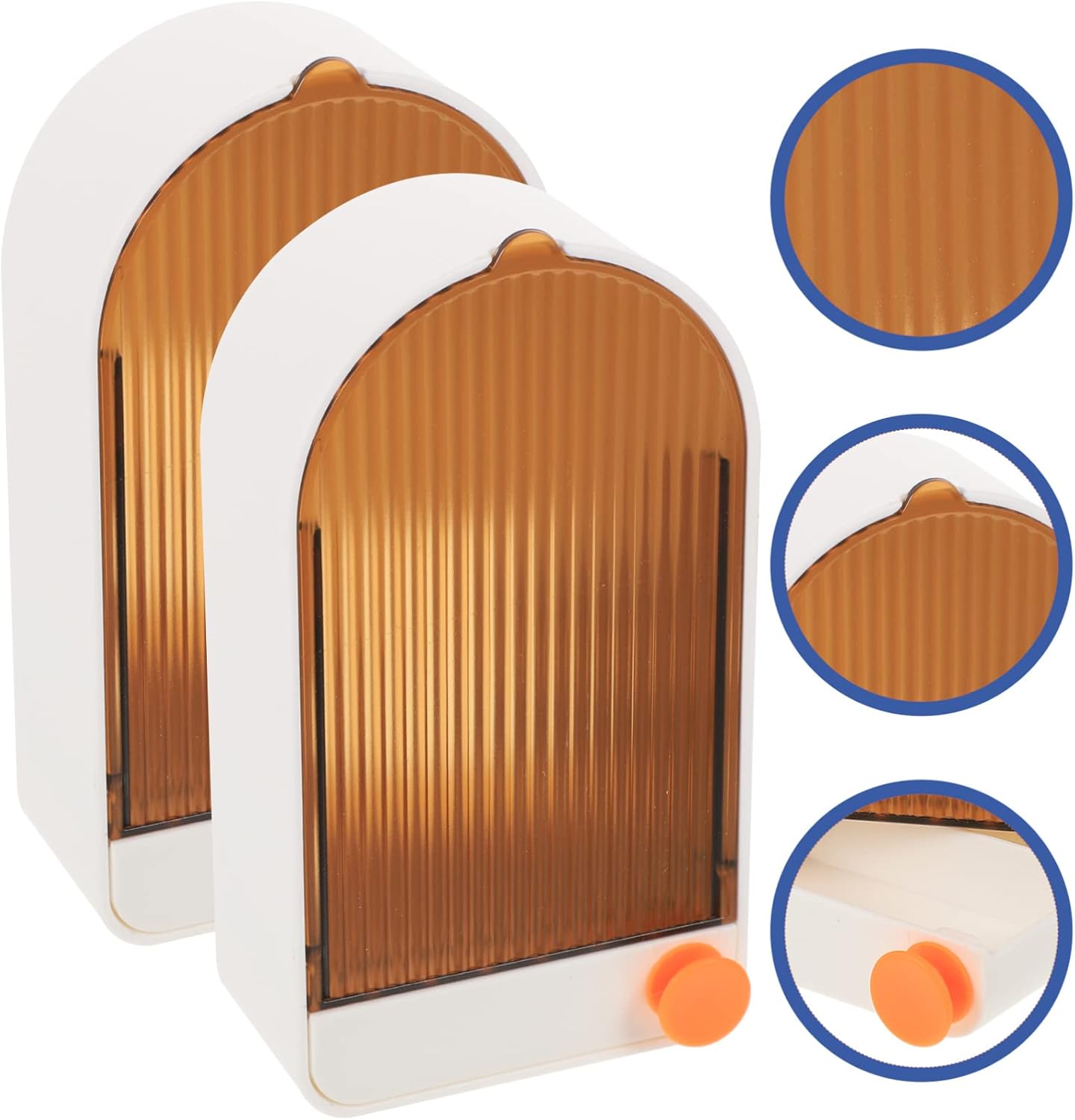 Zerodeko 2 Sets Wall Mounted Soap Dish Adhesive Holder 1