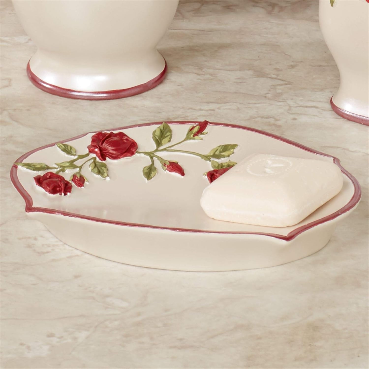 Touch of Class Vining Rose Pearl Soap Dish