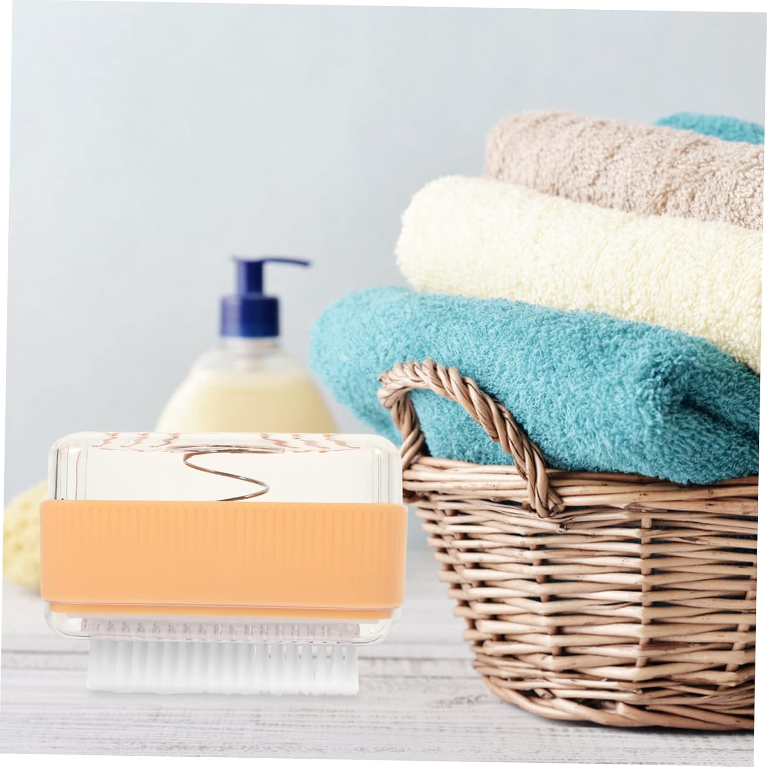 ABOOFAN Multi-Functional Foaming Soap Box with Roller Brush