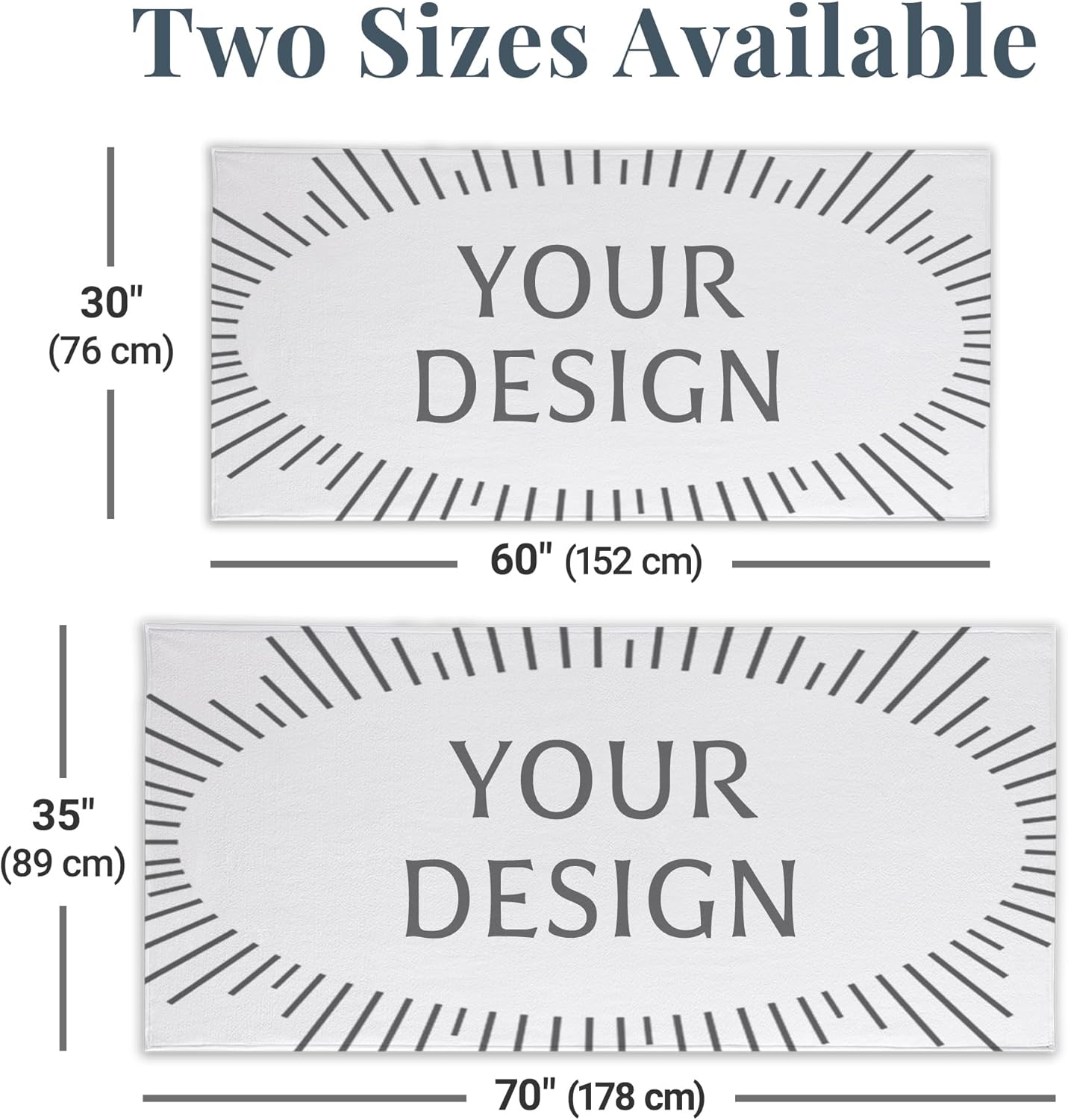 Personalized Beach Towel with Soccer Design