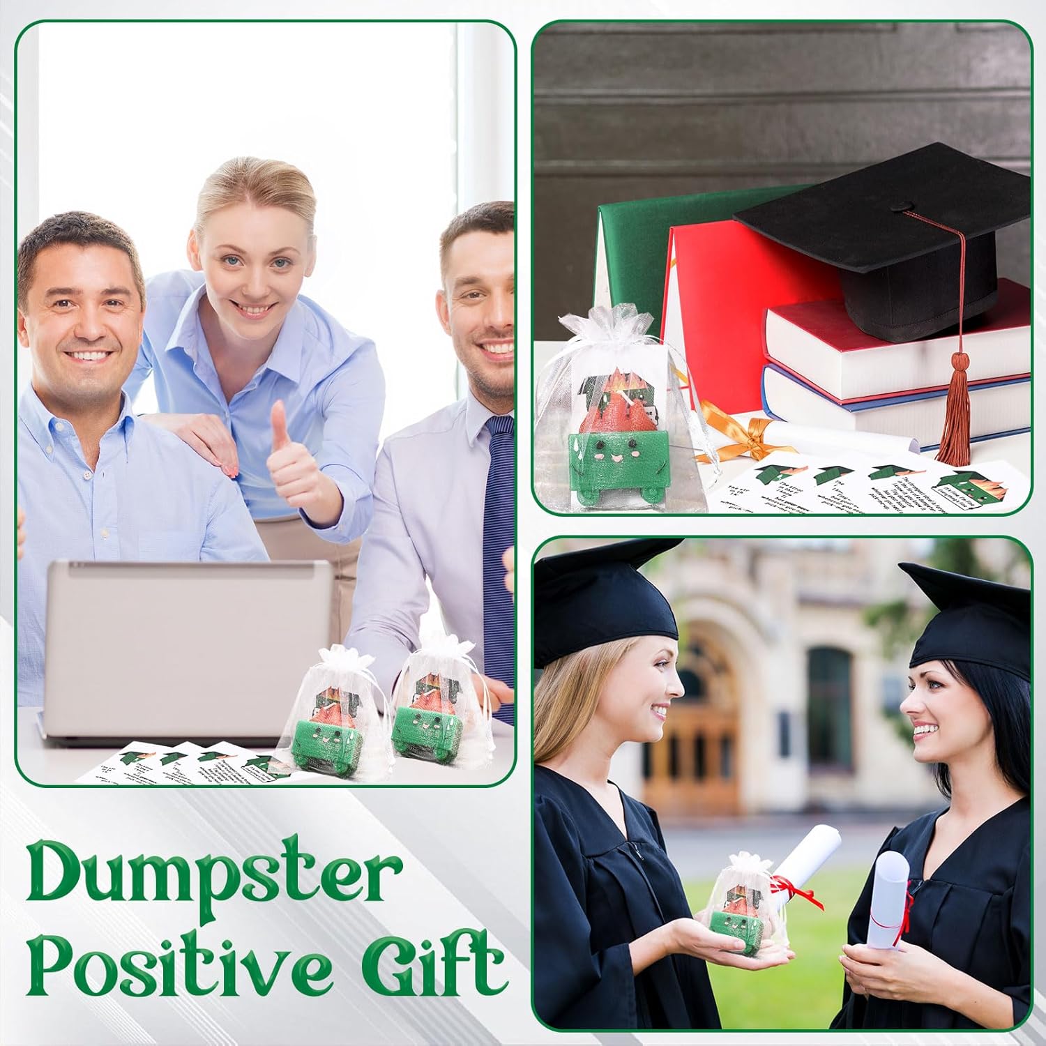 Conelist 12-Piece Dumpster Fire Candle Set with Cards and Bags