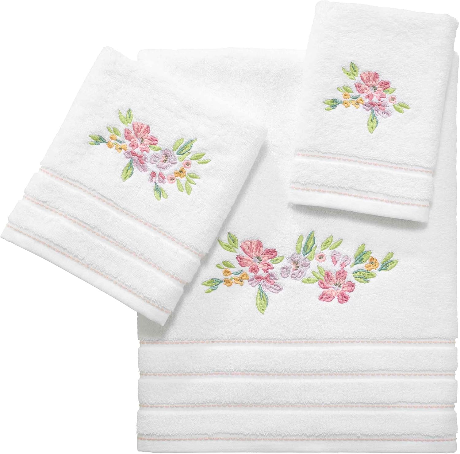 IZOD Bath Towel Set of 2 Floral Decor