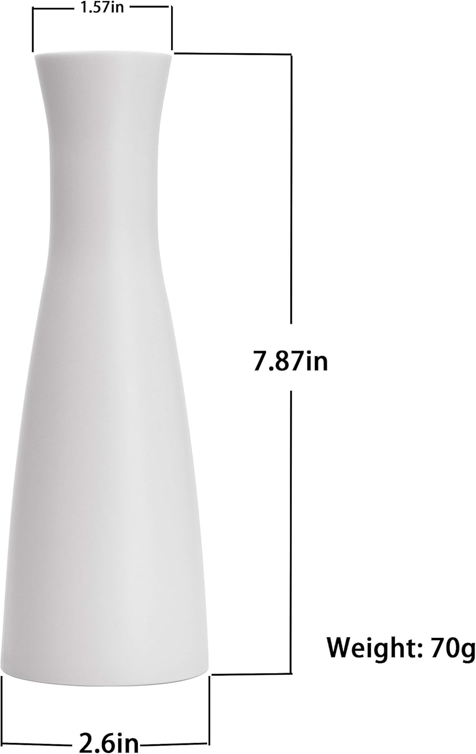 LINGMAI Tall Conic Flower Vase Set of 2