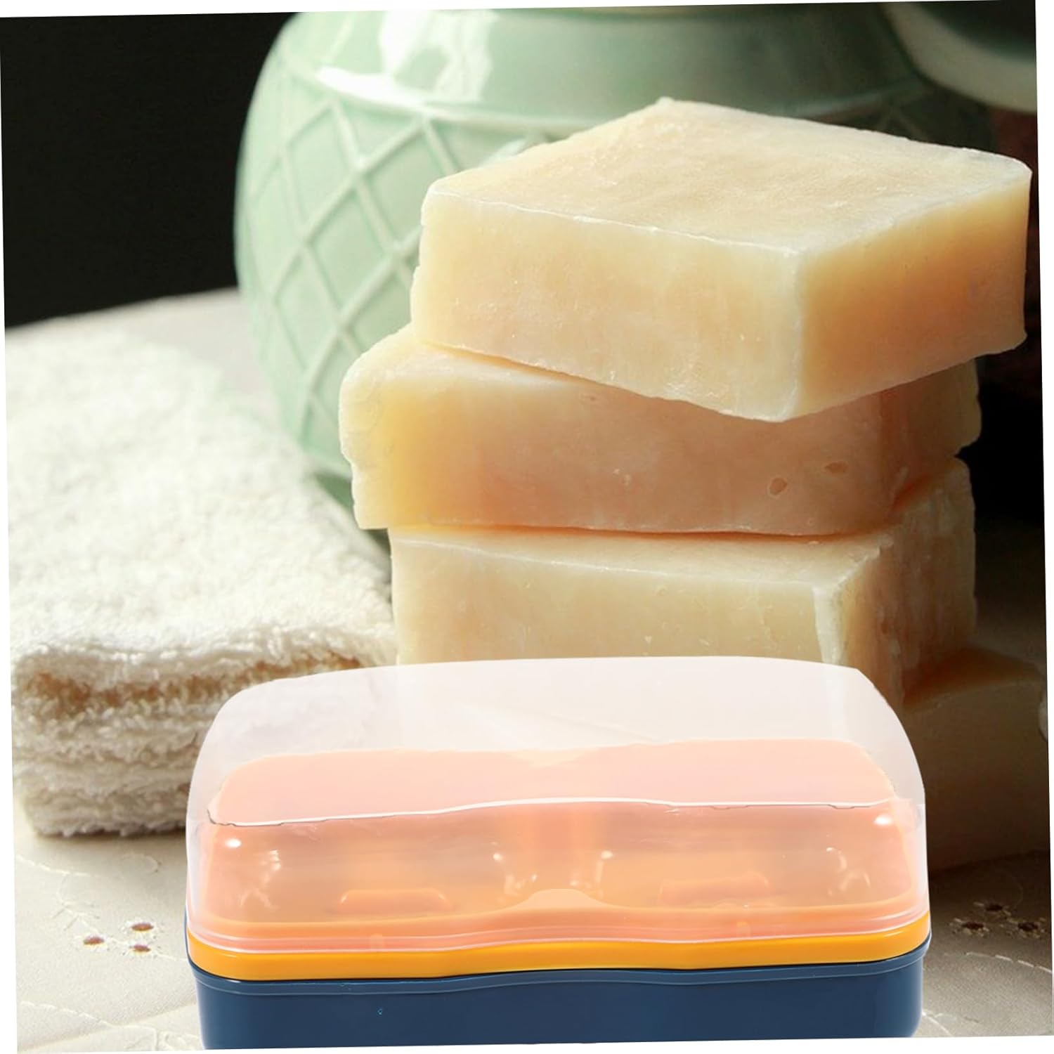 GLEAVI Portable Soap Holder for Travel and Bathroom Use