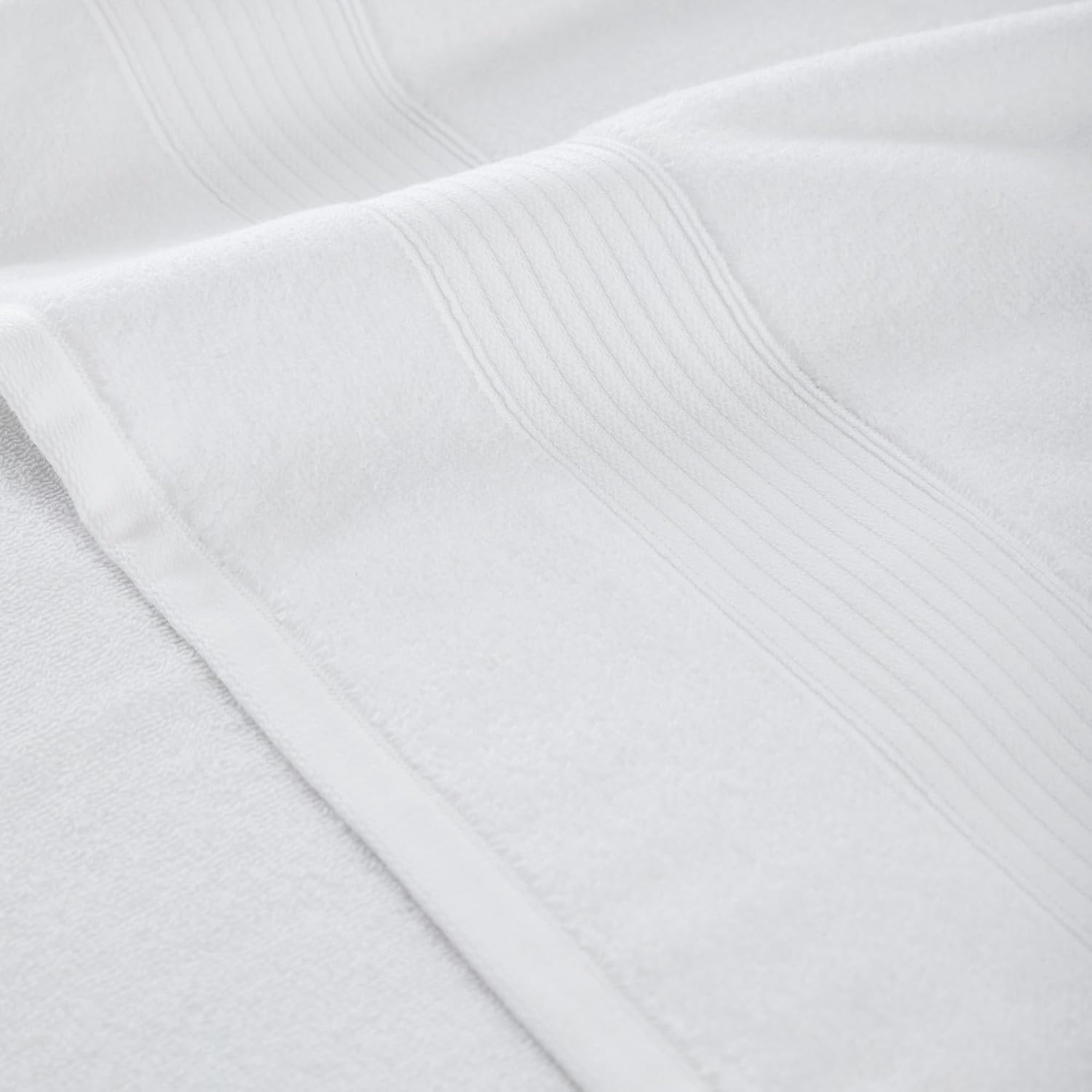 Modern Threads 6-Pack Bath Towel Set 100 Ring Spun Cotton 30x60 White