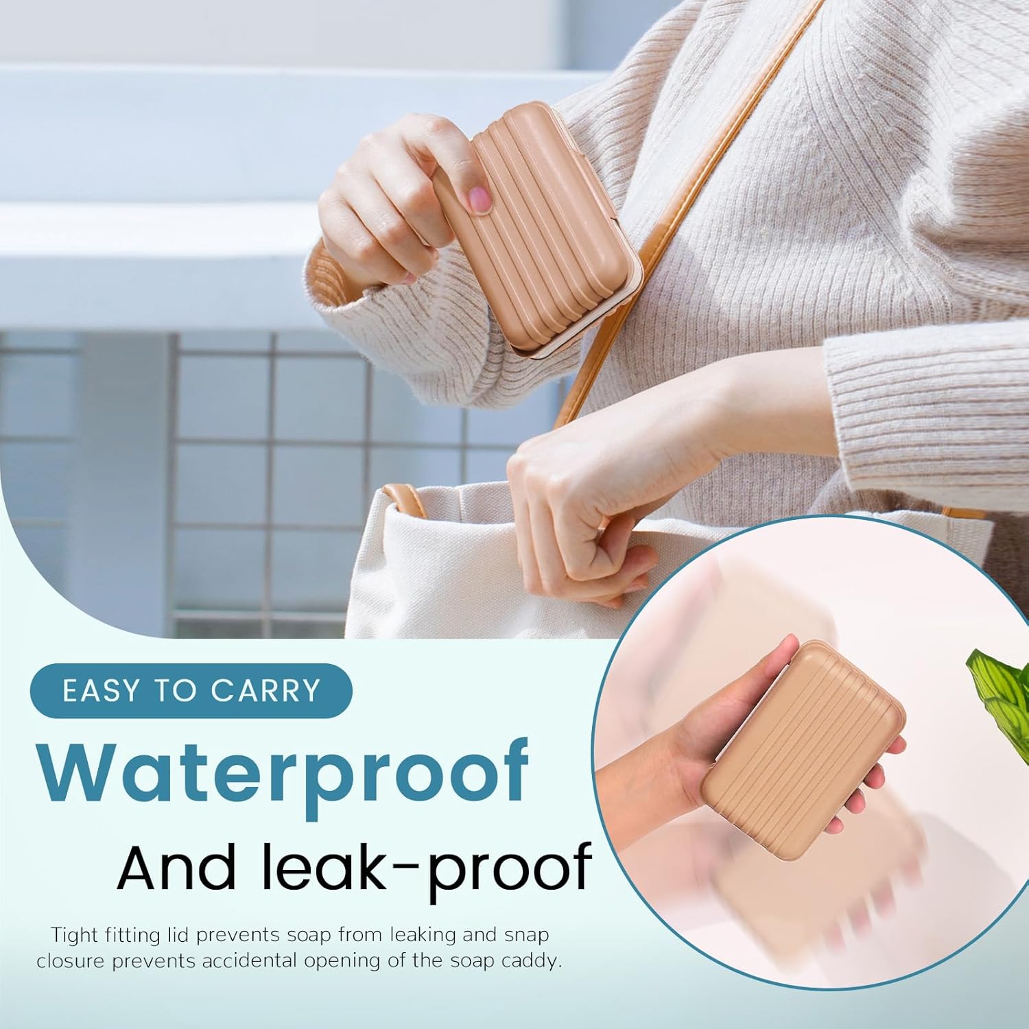 ASTIMESA 3 Pack Travel Soap Holder Box with Lid