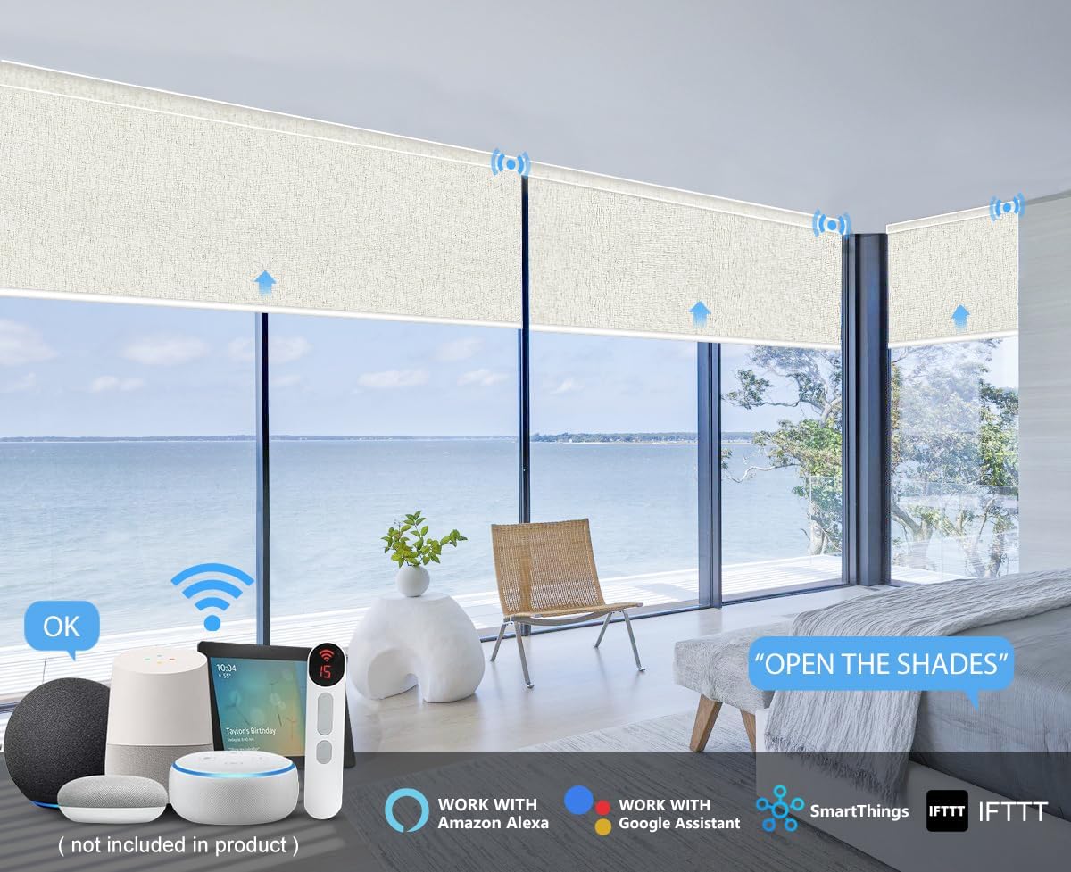 Bringnox Motorized Blinds with Remote and Smart Home Integration