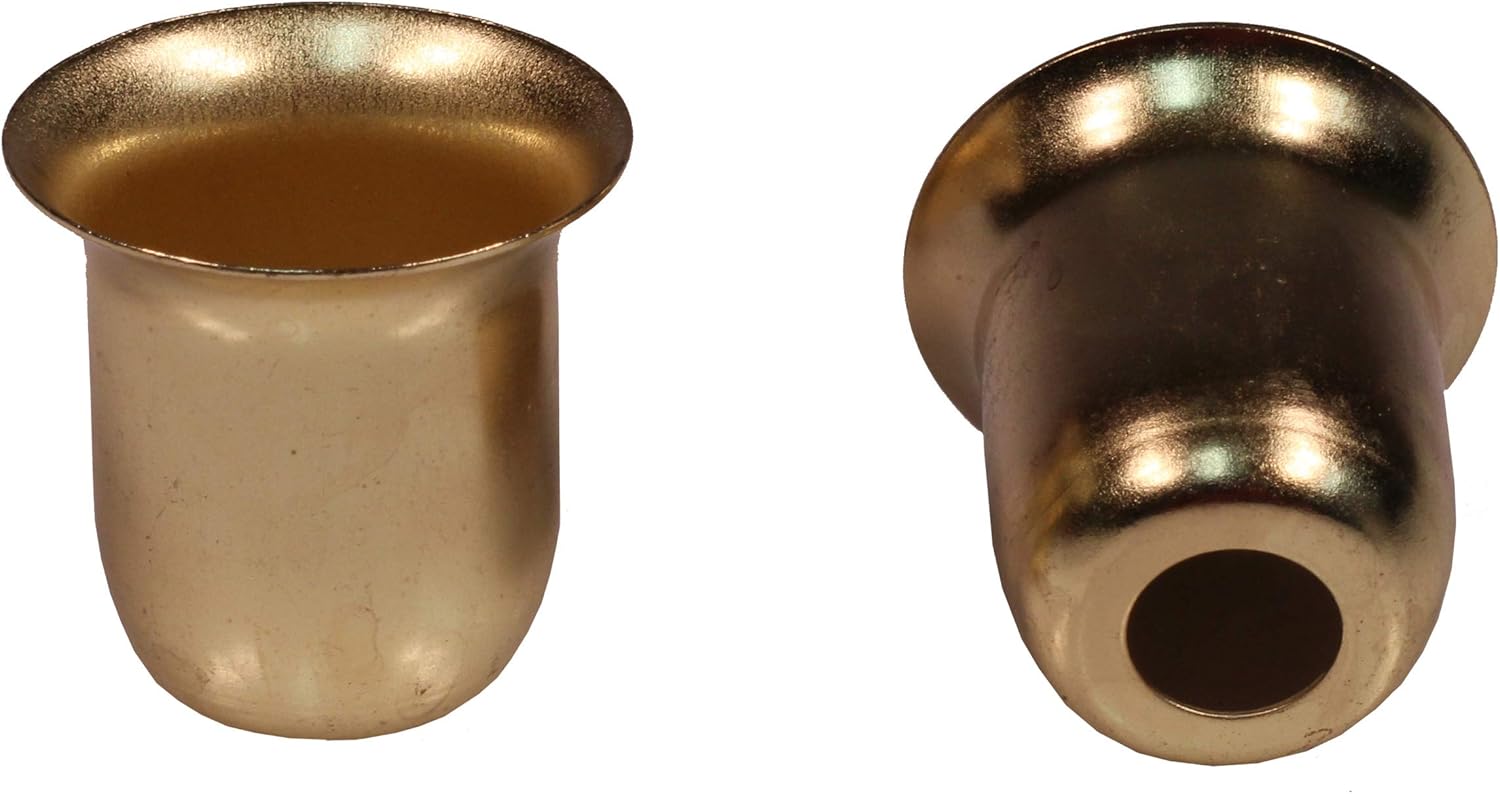 Creative Hobbies Brass Candle Holder Cups Pack of 20