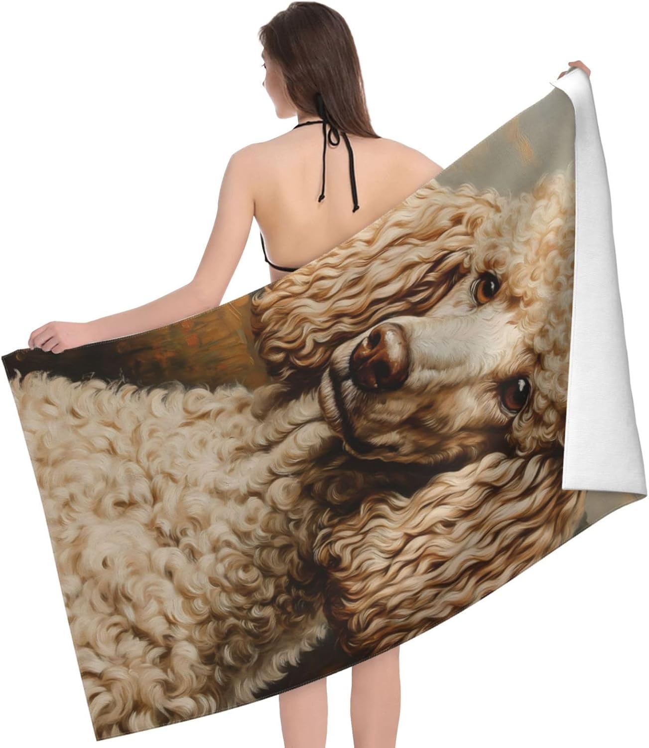 VANZEV Poodle Beach Towel 31x51in Microfiber