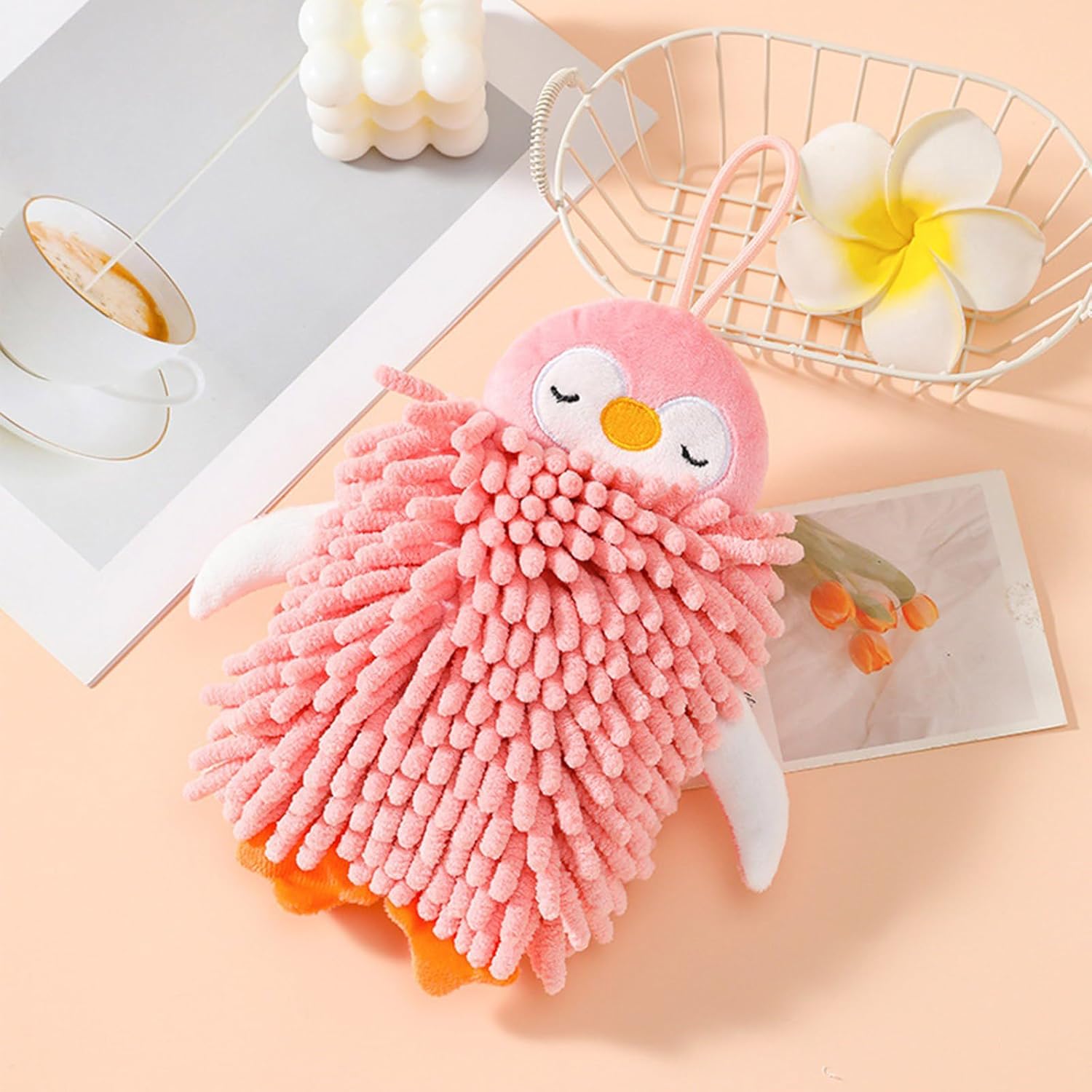 Microfiber Cartoon Hand Towel for Kitchen and Bathroom Use